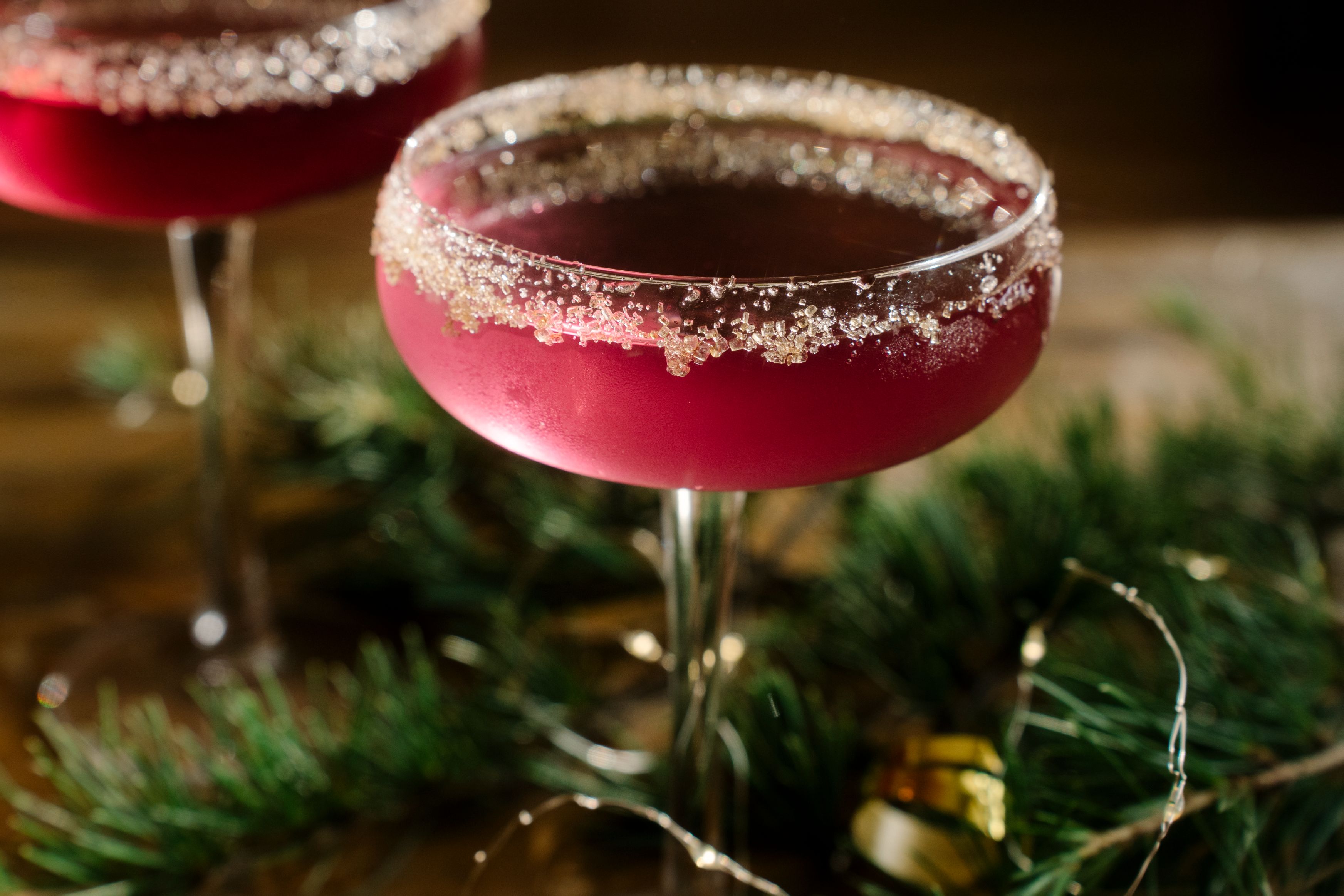 Christmas themed cocktail.