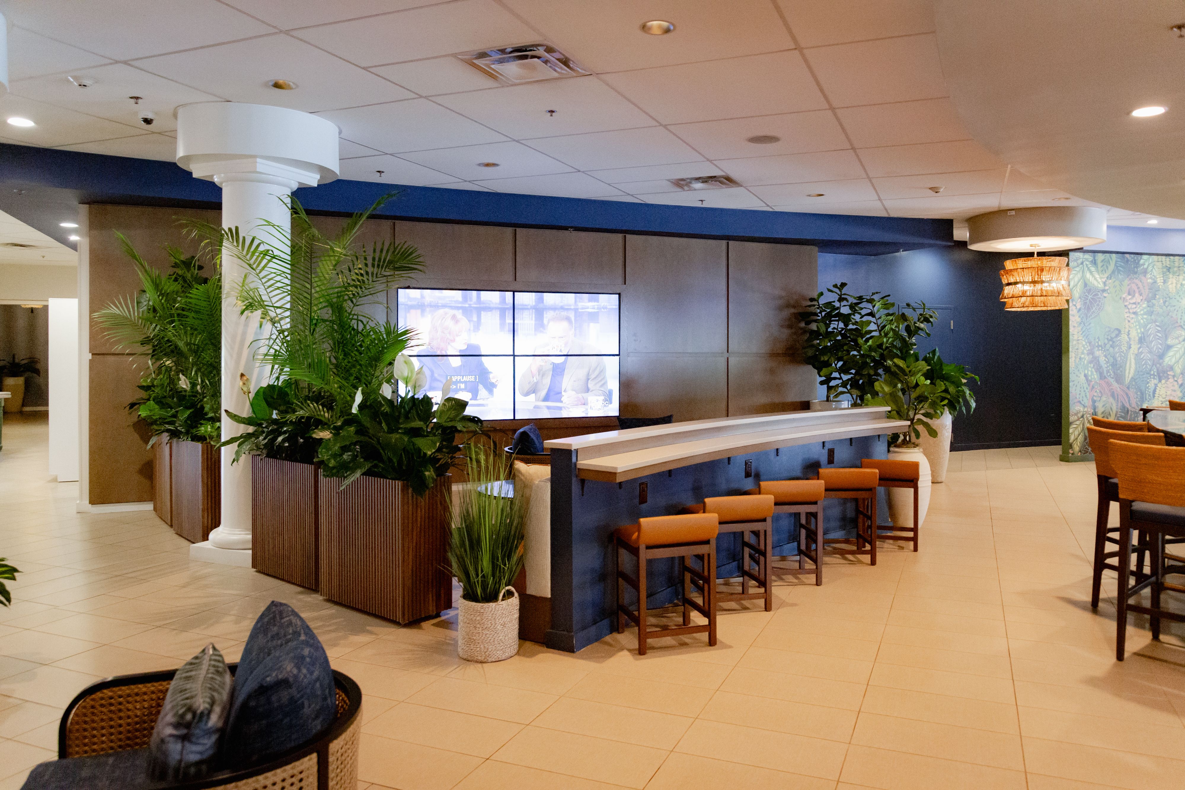 Eliza's lounge area.