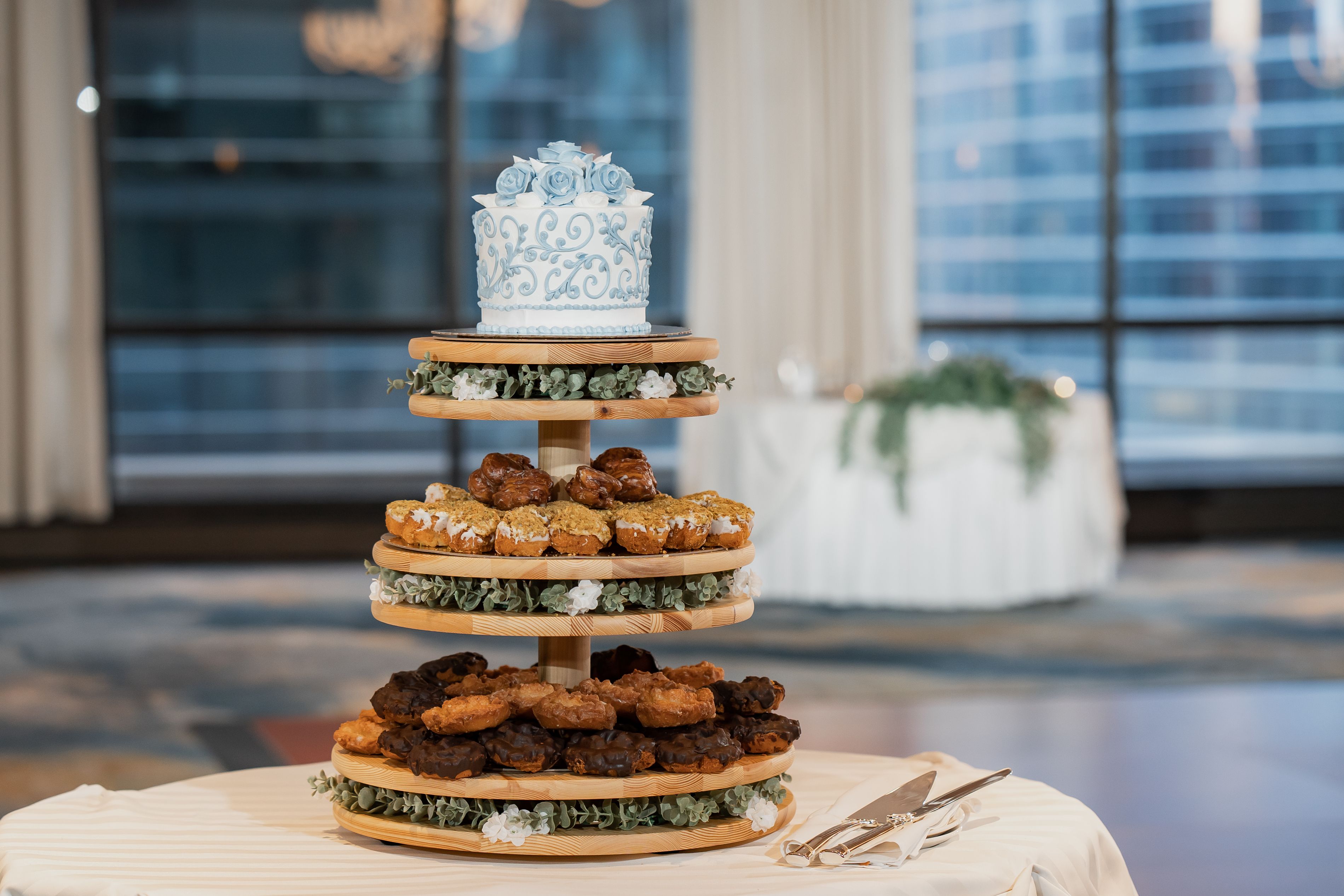Tier appetizer set up