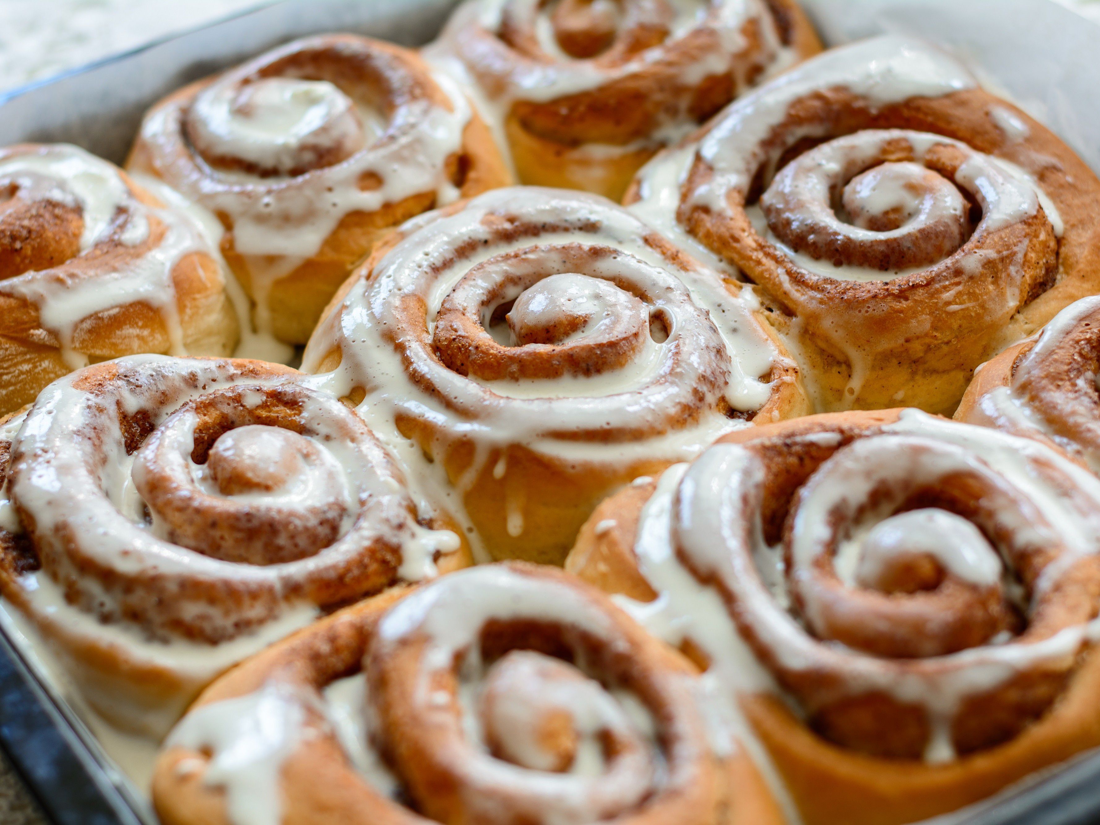 Cinnamon rolls hot and fresh
