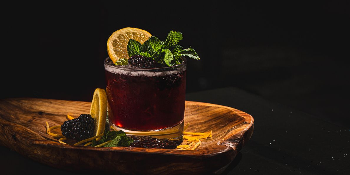 Hand-crafted cocktail at Aliya Restaurant