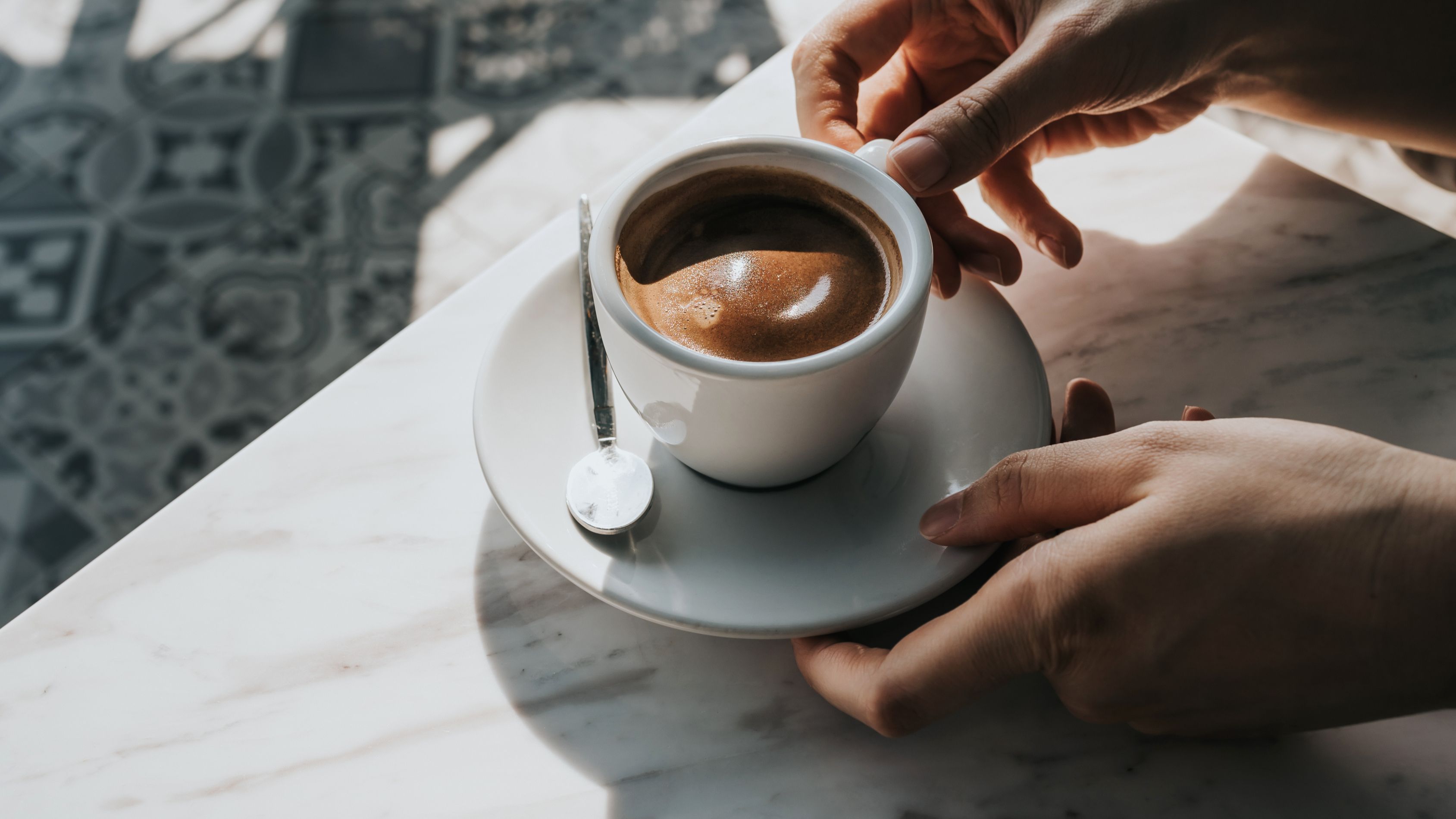 latte at a coffee shop
