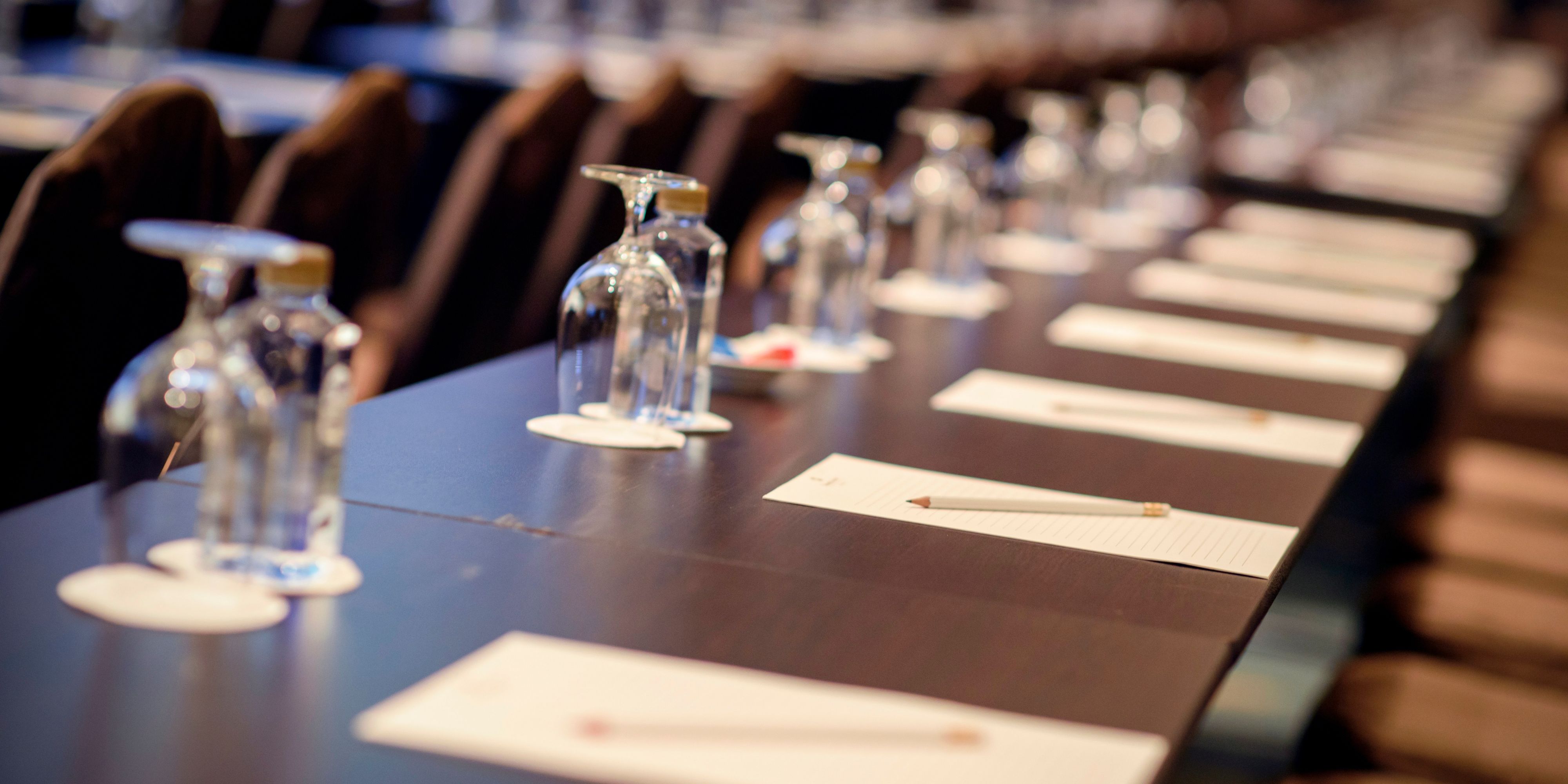 Corporate meeting set up