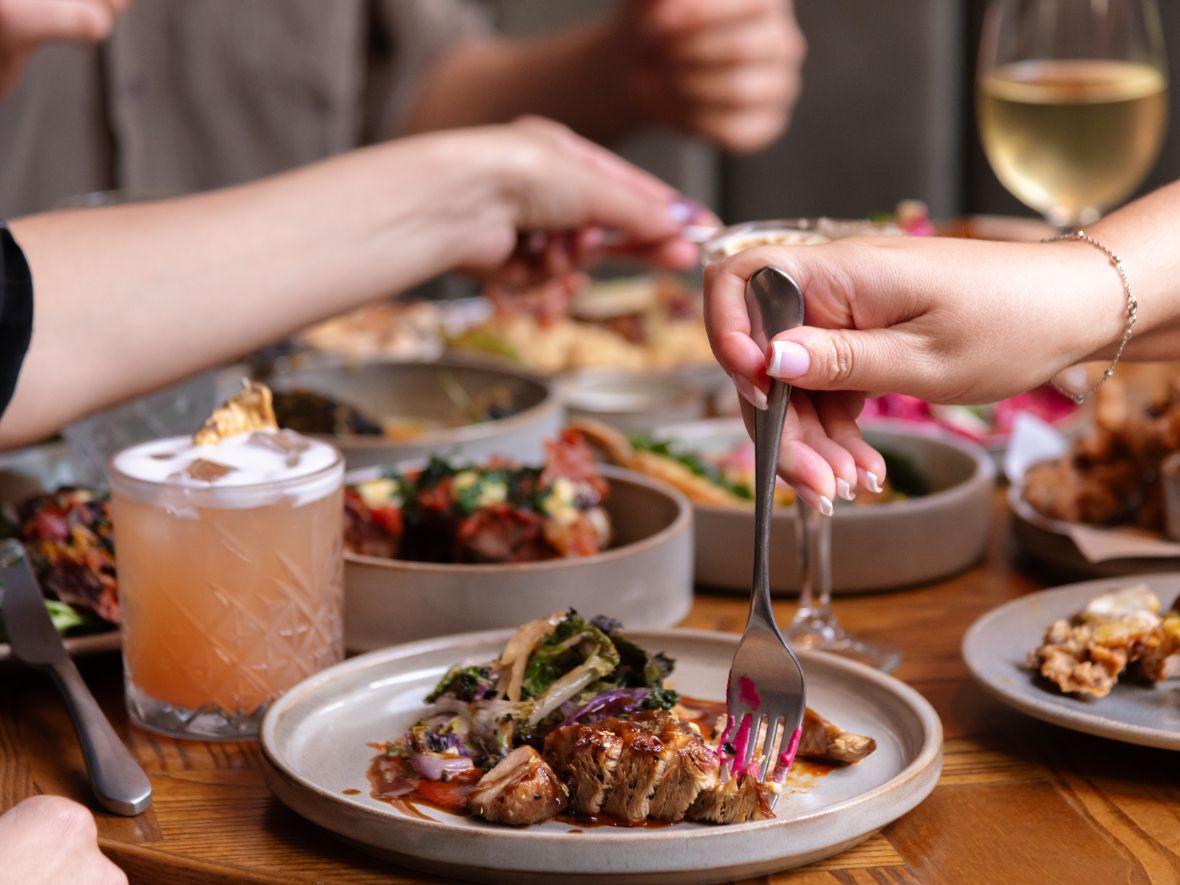 Restaurant dish at Kimpton Clocktower Hotel