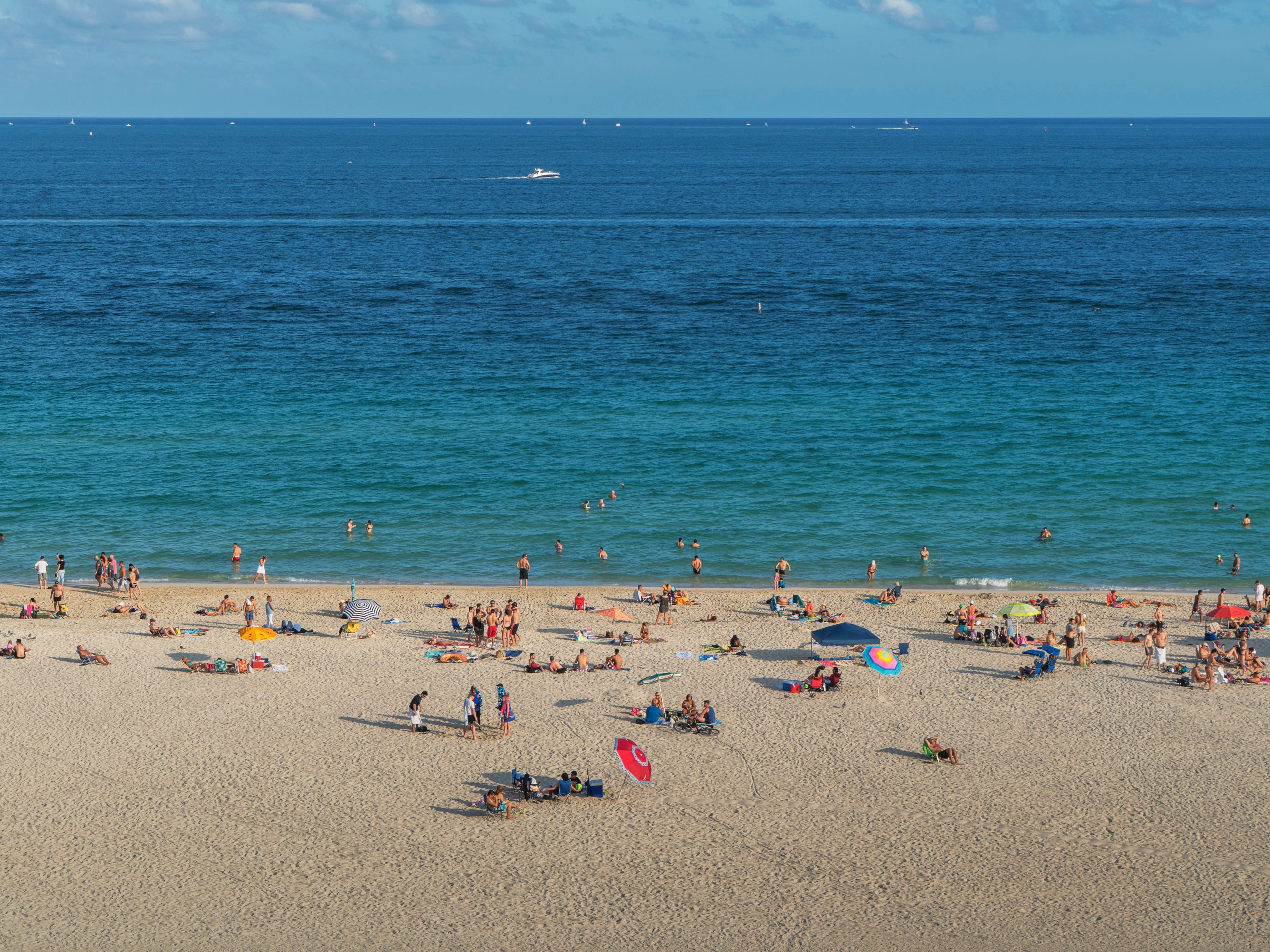 People enjoying the beach.