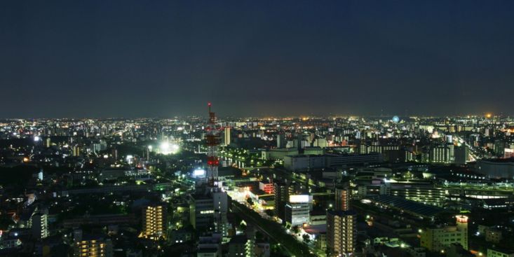 ANAクラウンプラザホテルグランコート名古屋｜客室からの夜景の一例