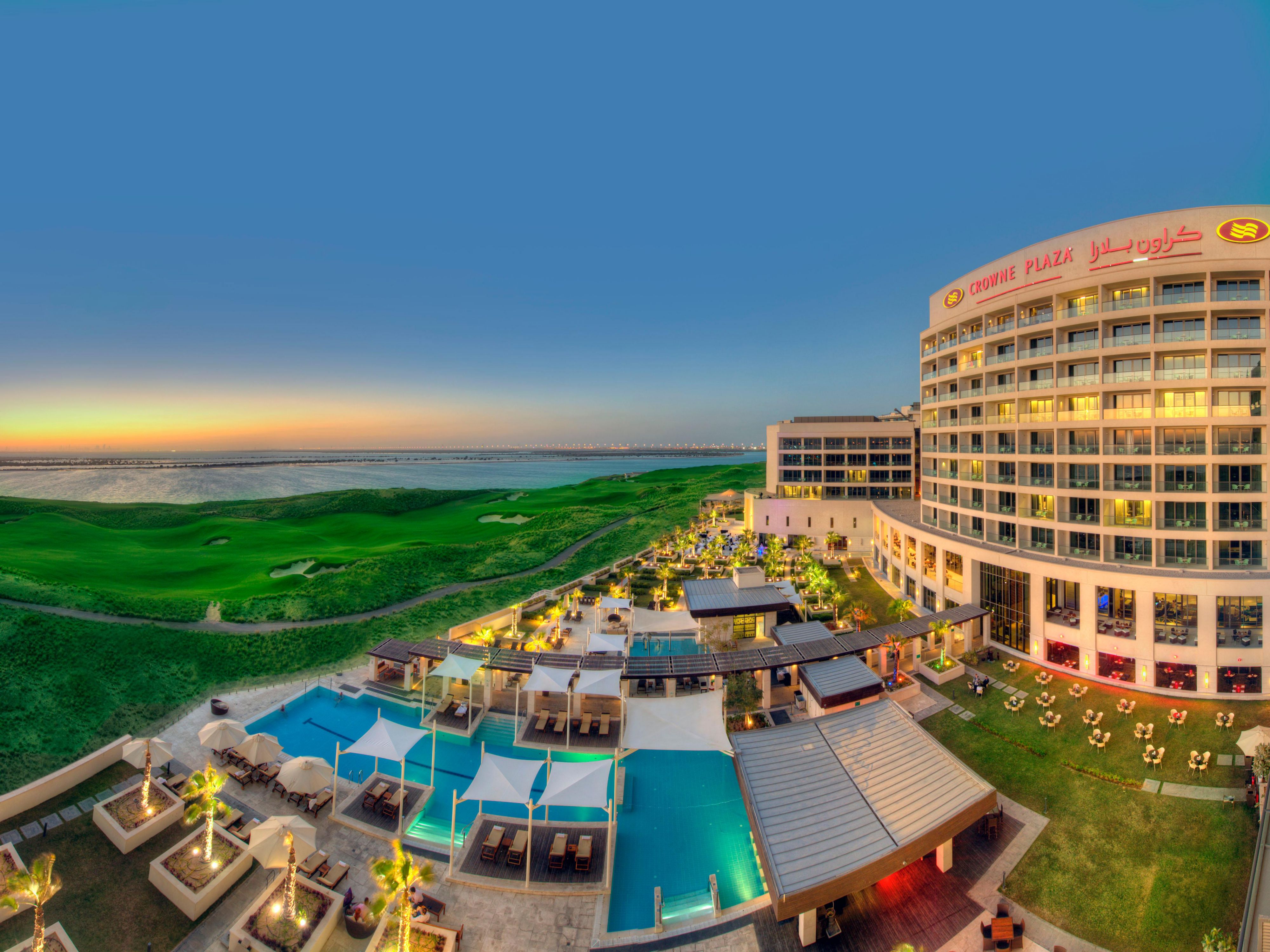 Imagine overlooking Yas Links and the Gulf Sea