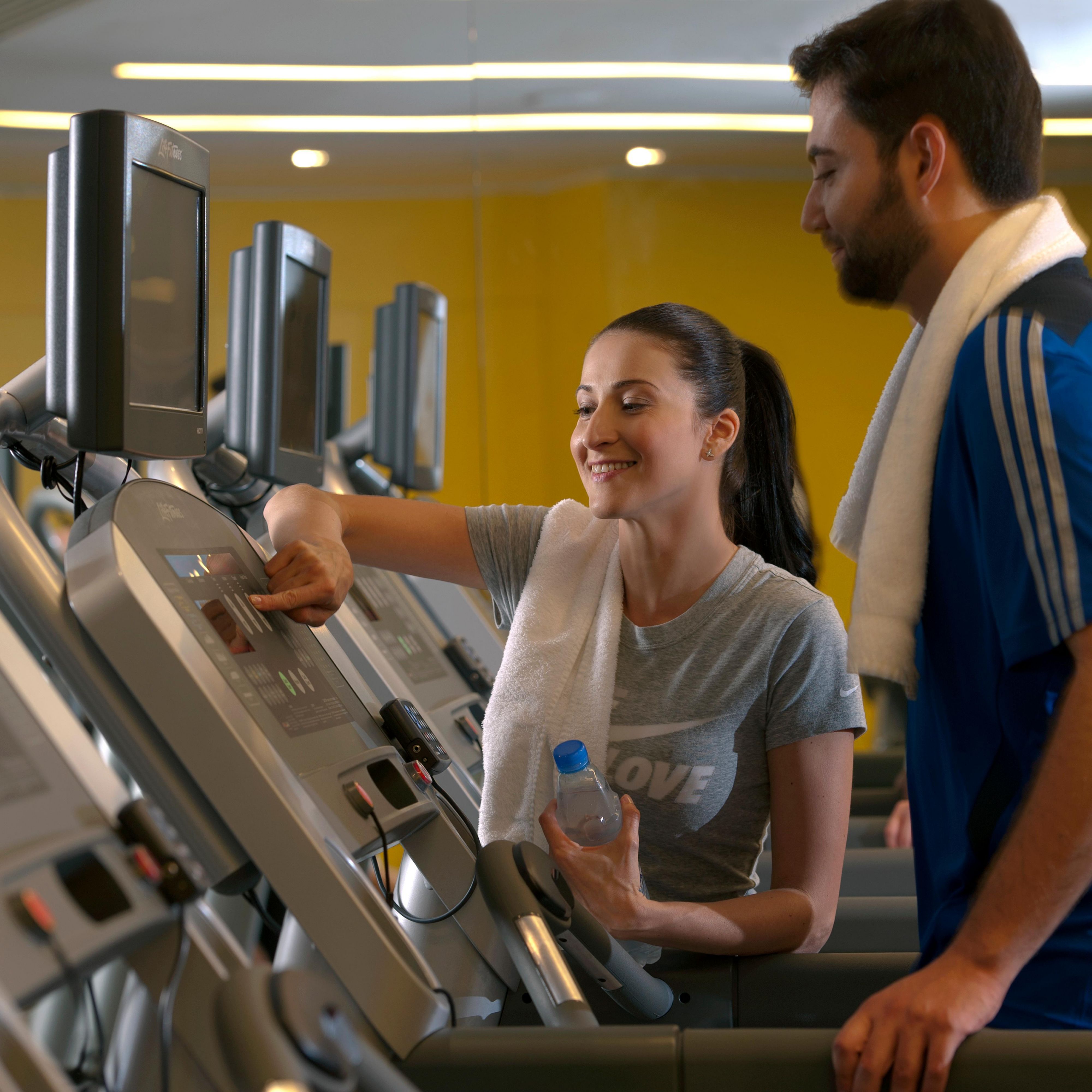 Get a good workout at our 24-hour Fitness Club