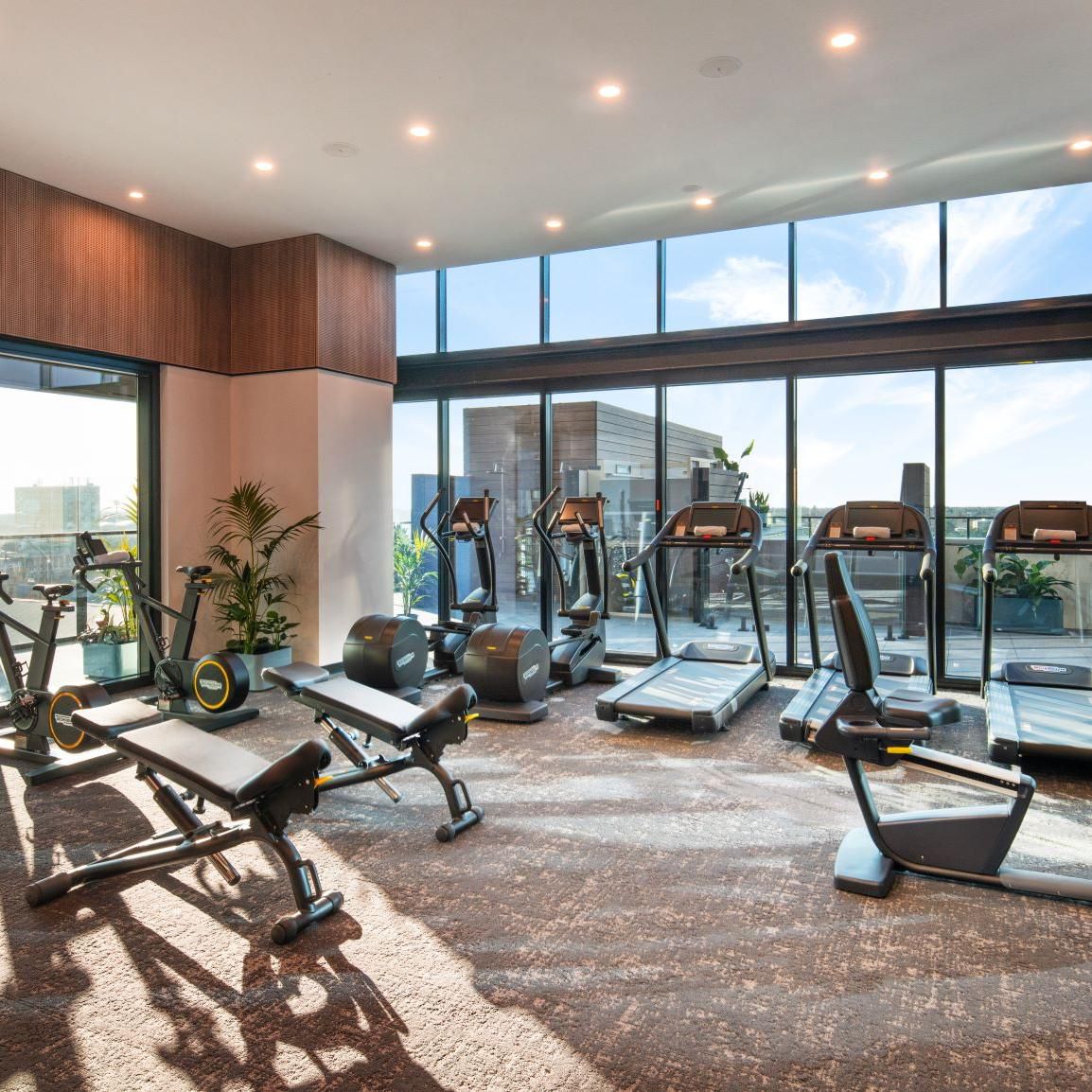 Workout with amazing views from our level 10 gym 