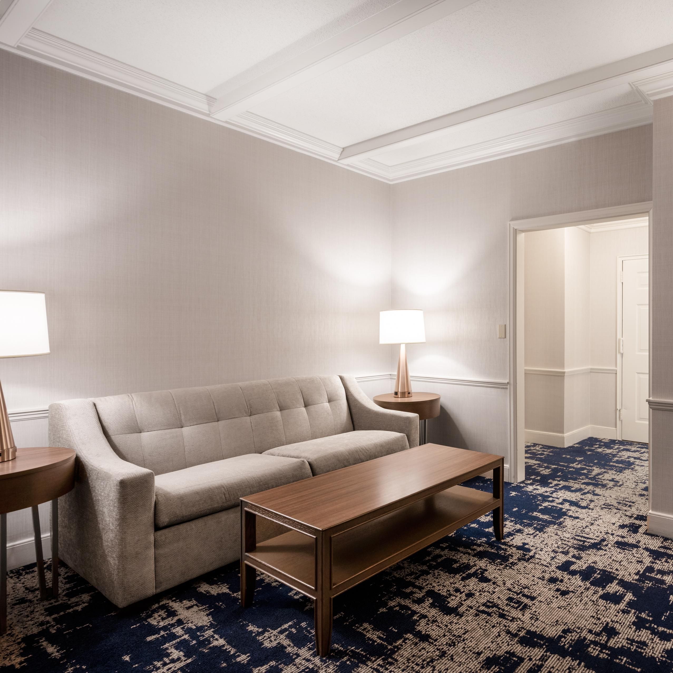 Our spacious Junior Suite features a separate sitting area