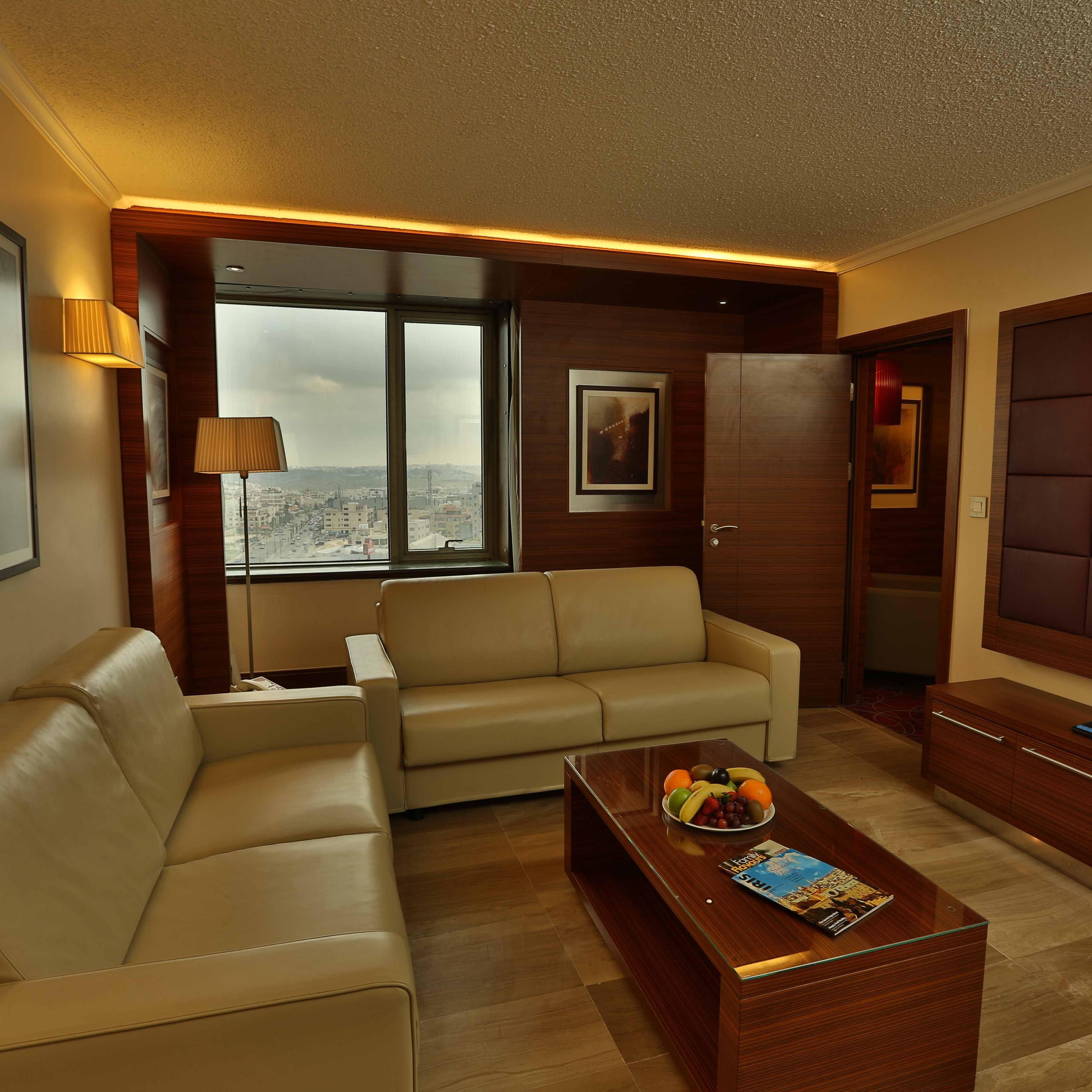 Feel at home away from home at our Executive Suite Living Area