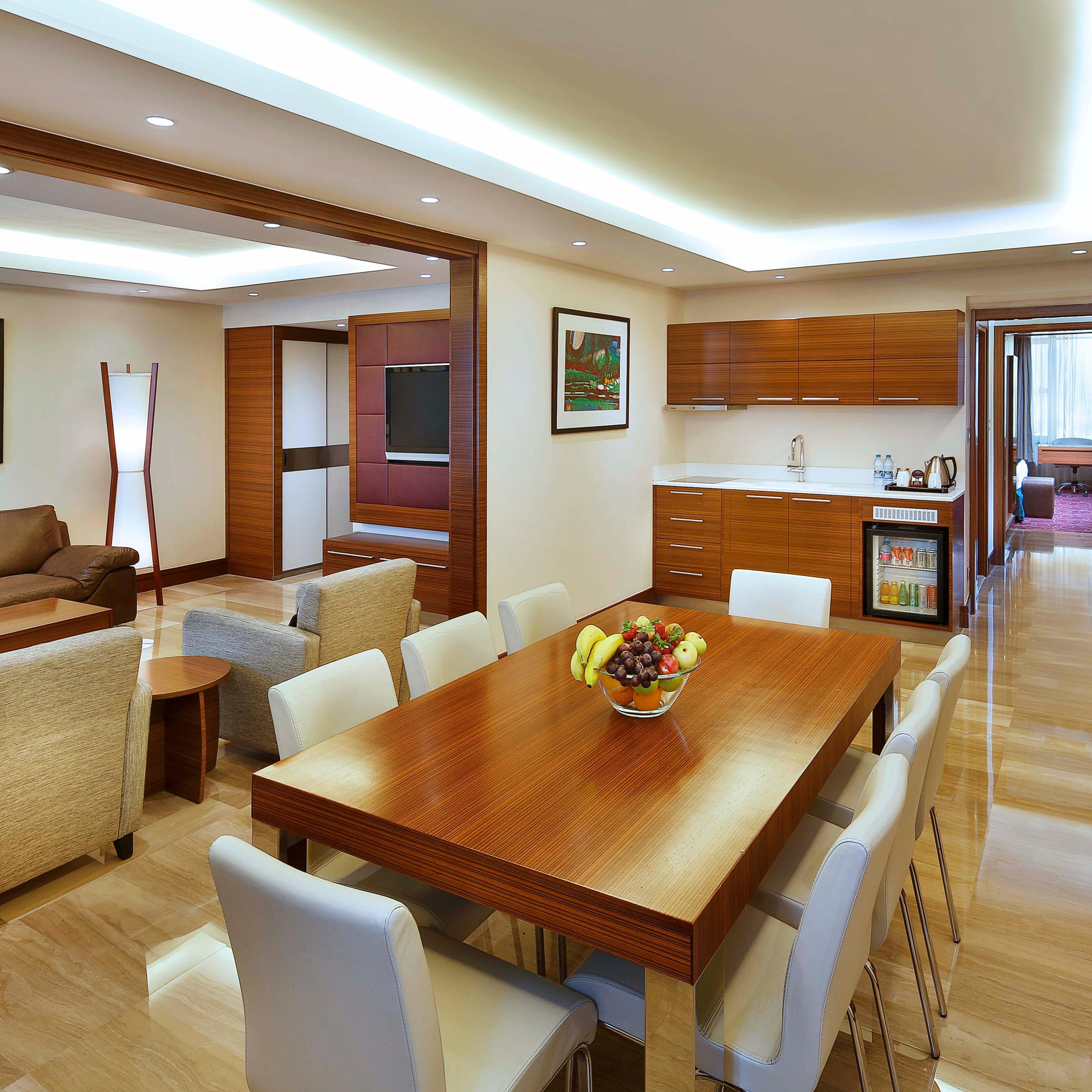 Royal Two Bedroom Suite; contemporary design with classic elegance