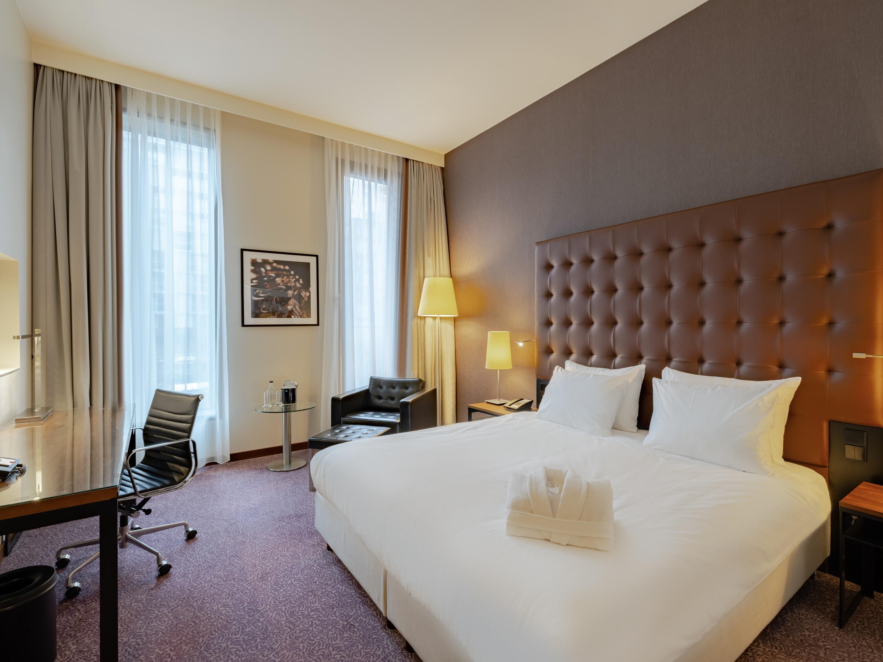 Larger room adapted for guests in wheelchair in Amsterdam hotel