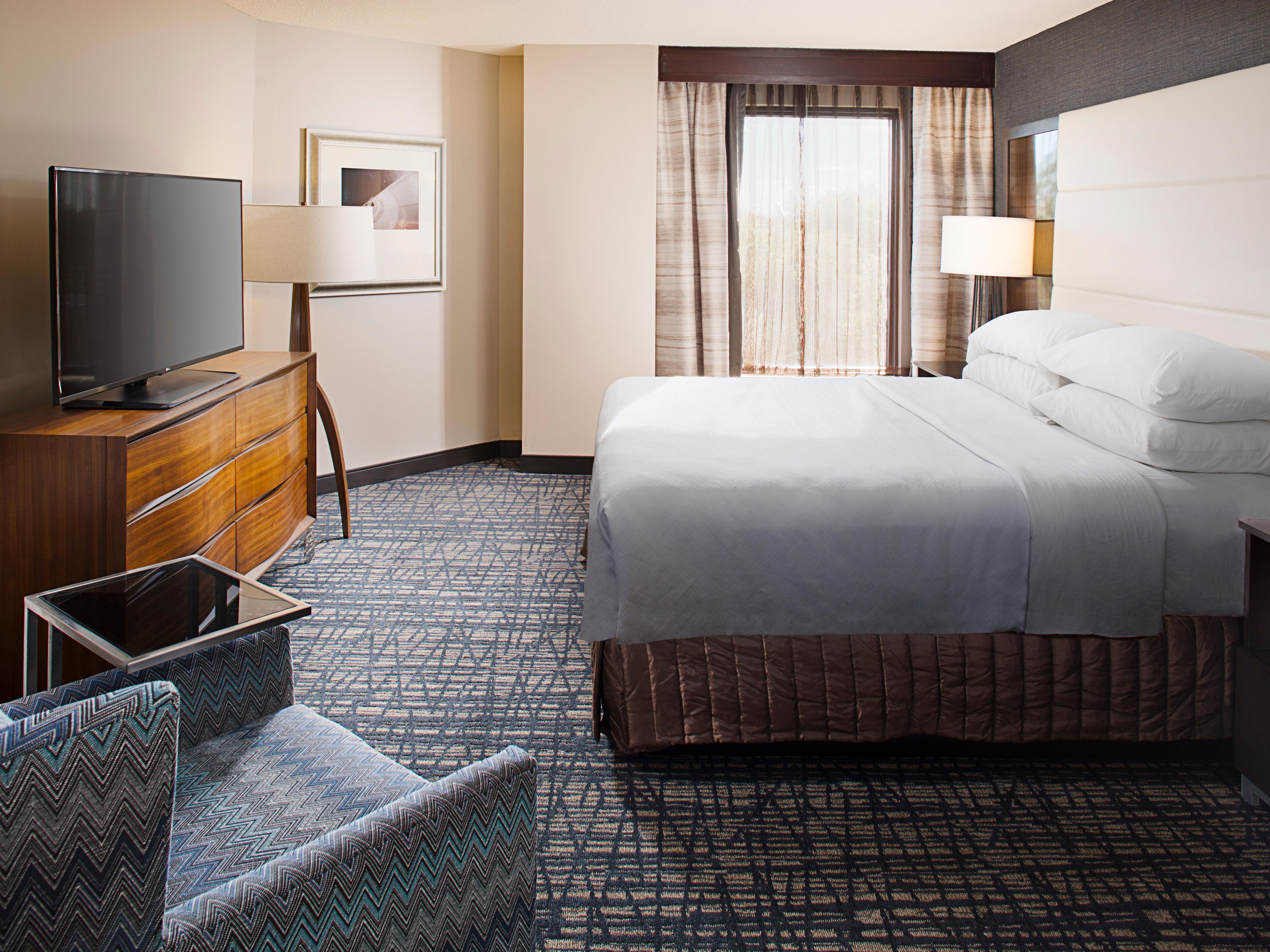Enjoy our PURE® Wellness guestrooms, that undergo a patented 7-step purification process to remove up to 99.9% of pollutants and allergens, so you can breathe easy and relax comfortably.