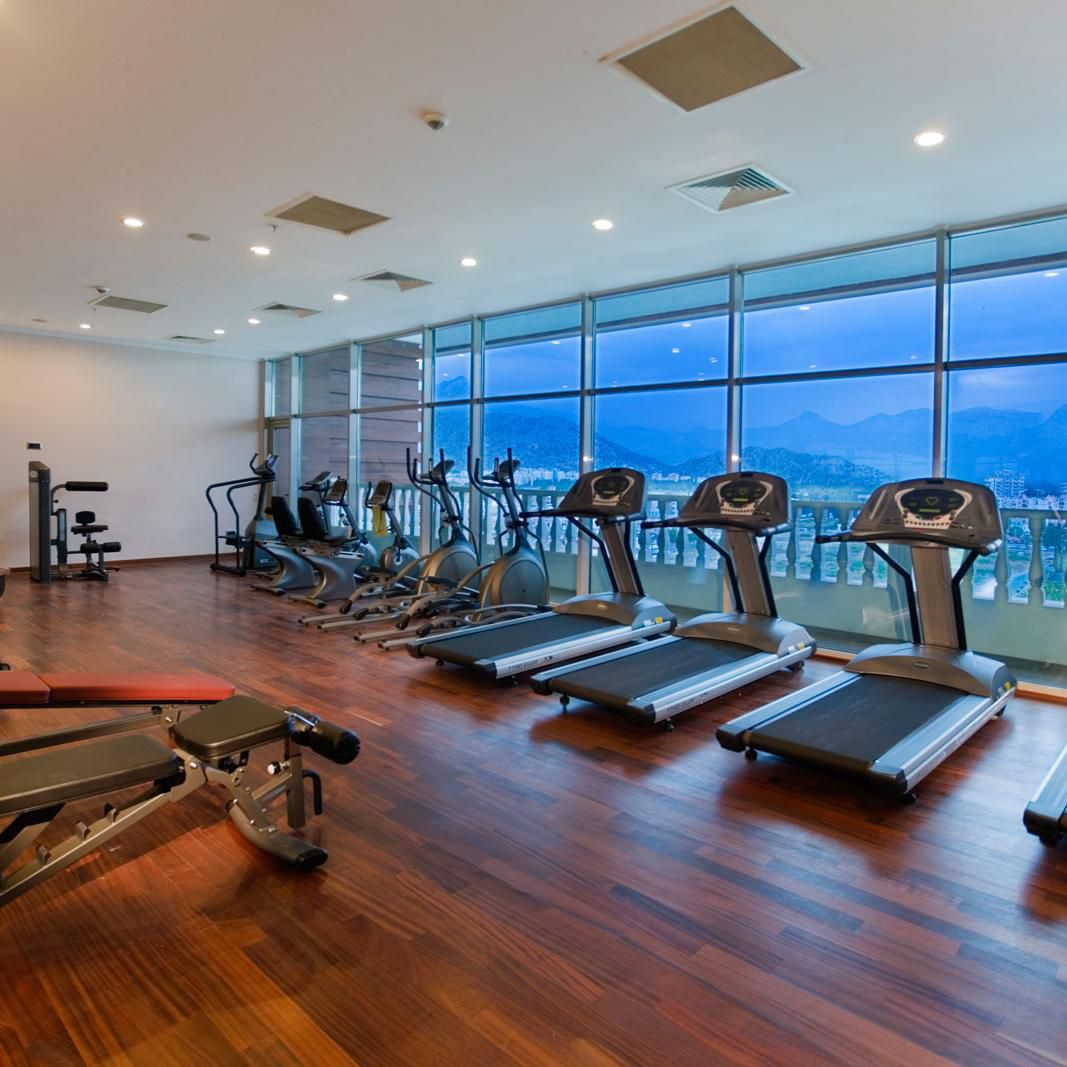 Fitness Center on the 10 floor with amazing sea view