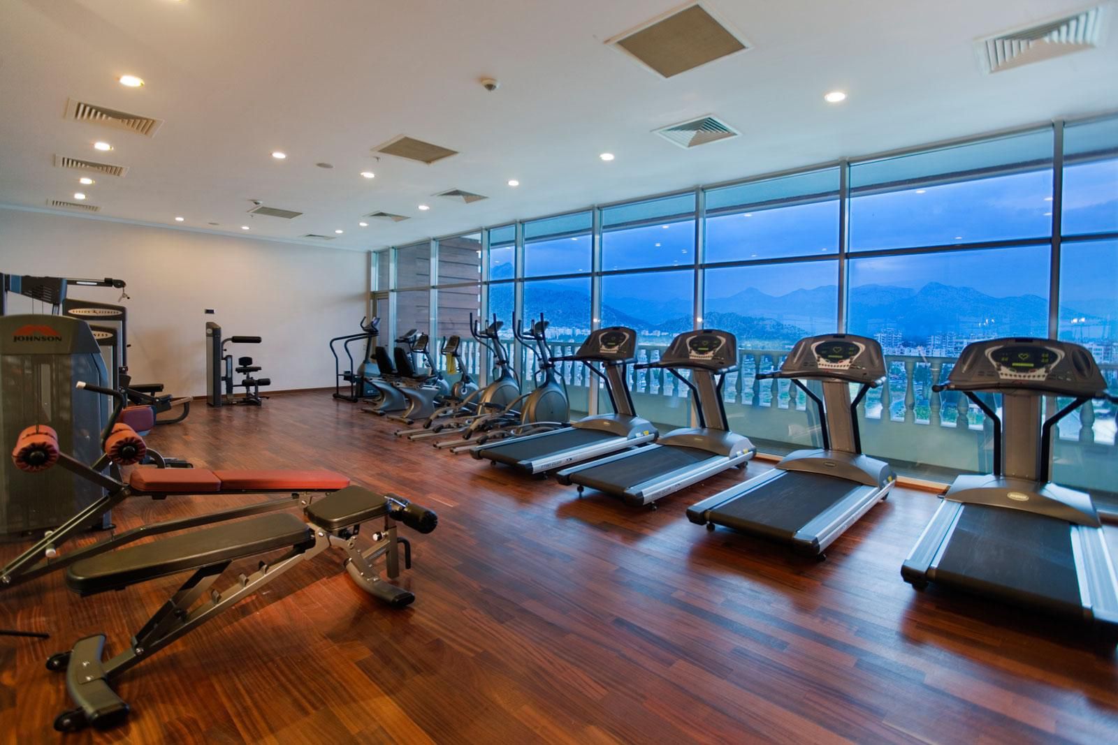 Fitness Center on the 10 floor with amazing sea view