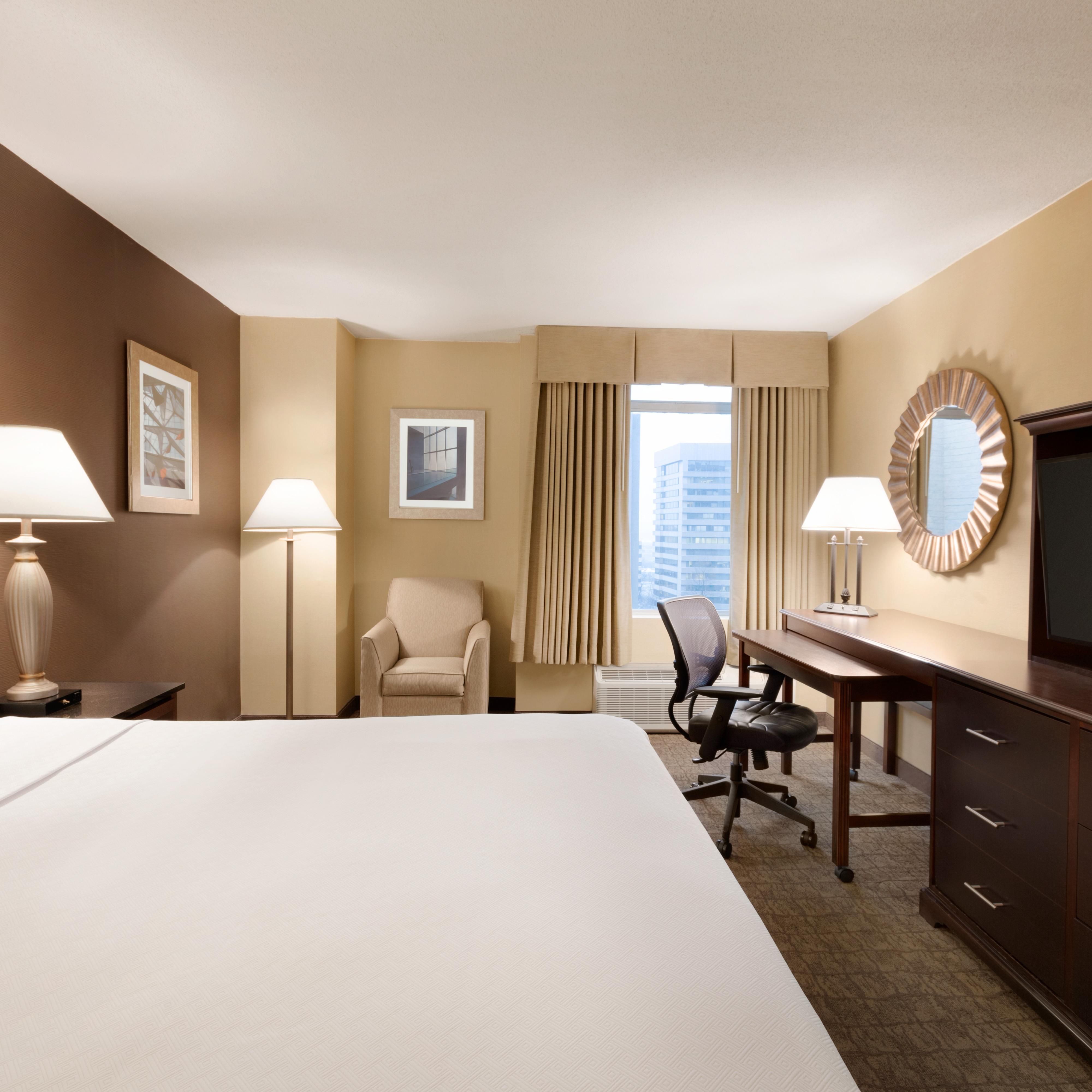 Enjoy Your Stay in our Relaxing and Spacious King Room.
