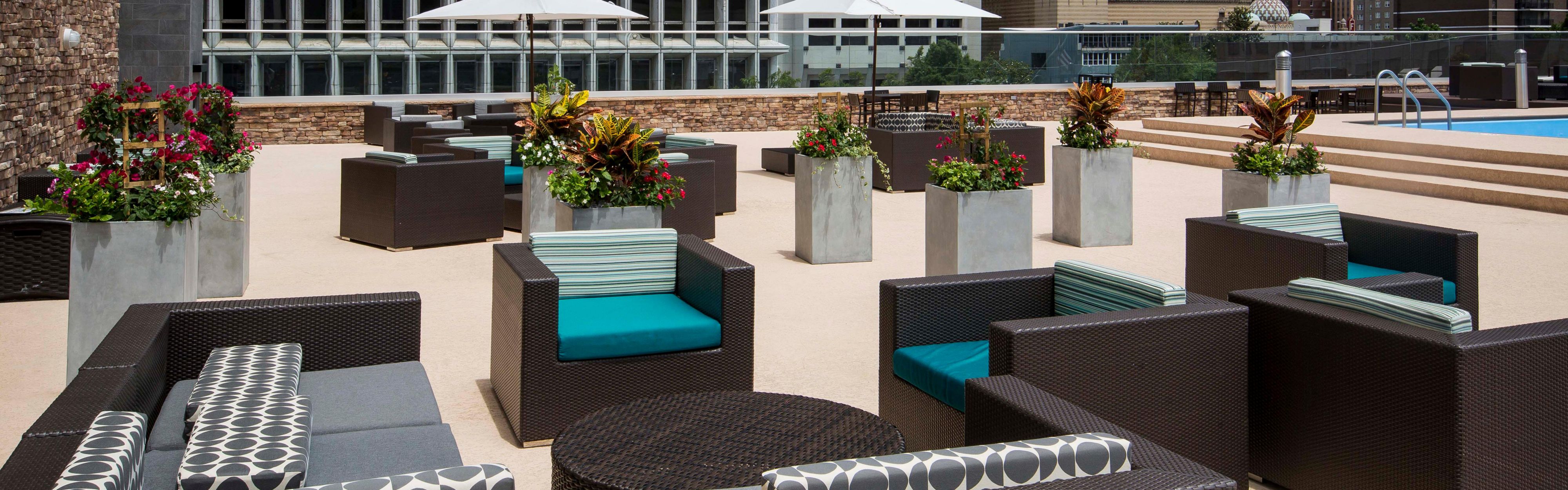 Relax in our Outdoor Living Space by the pool