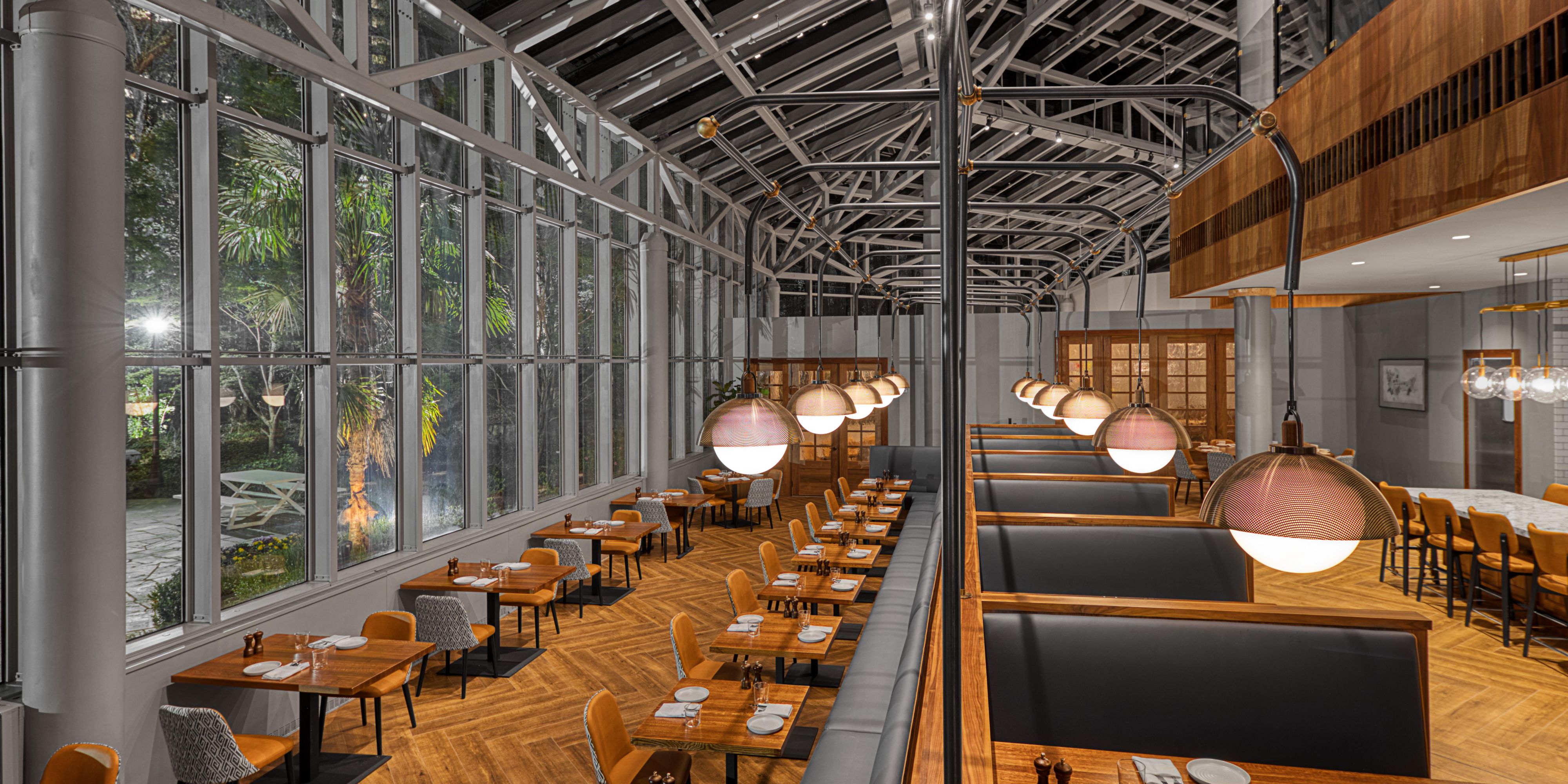 Indoor dining area
