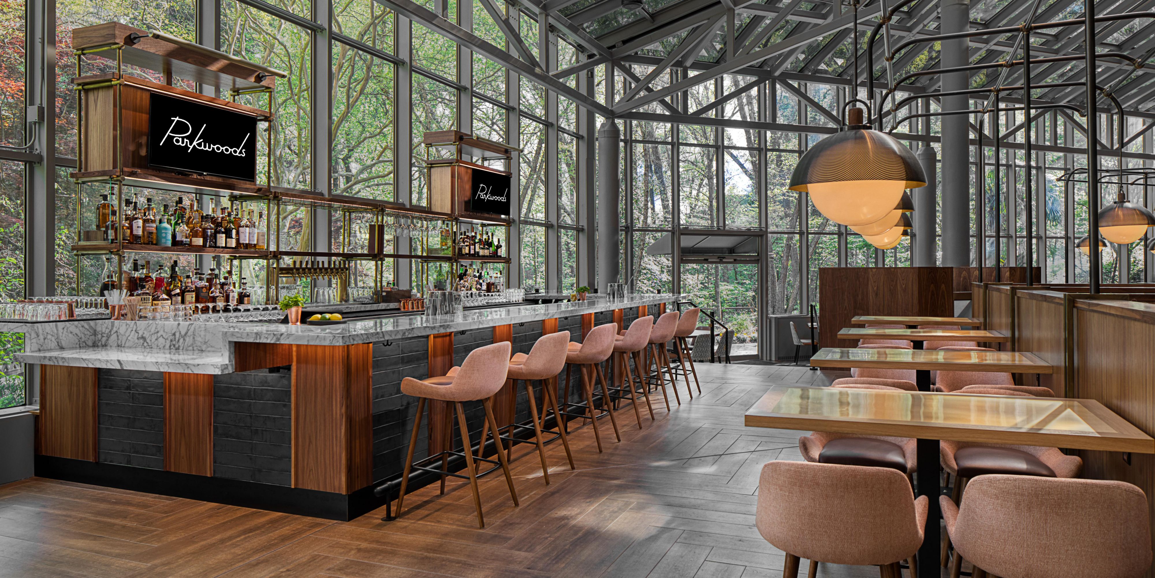 Indoor bar seating at Parkwoods Southern Table