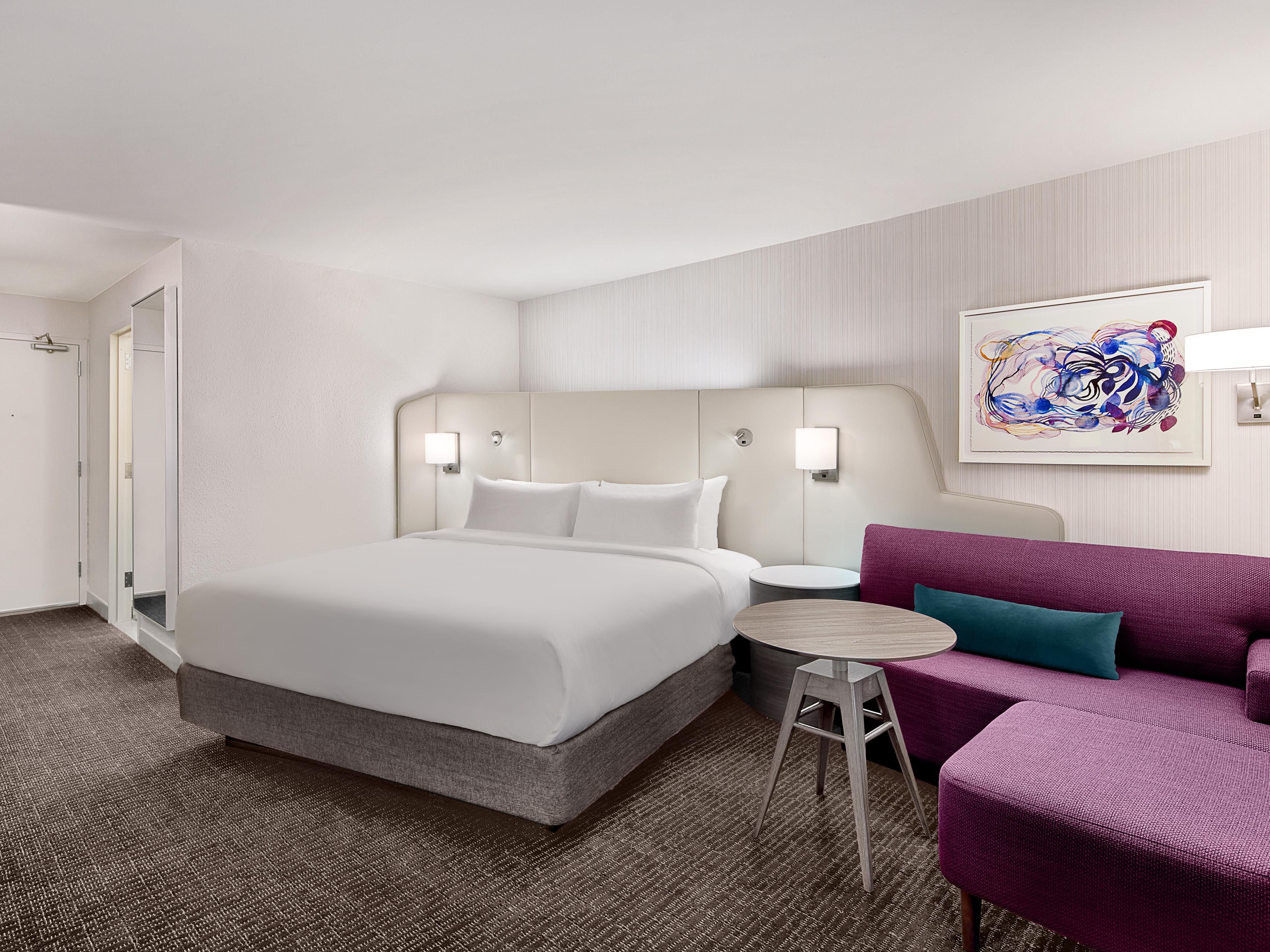 Our room offers comfortable space.