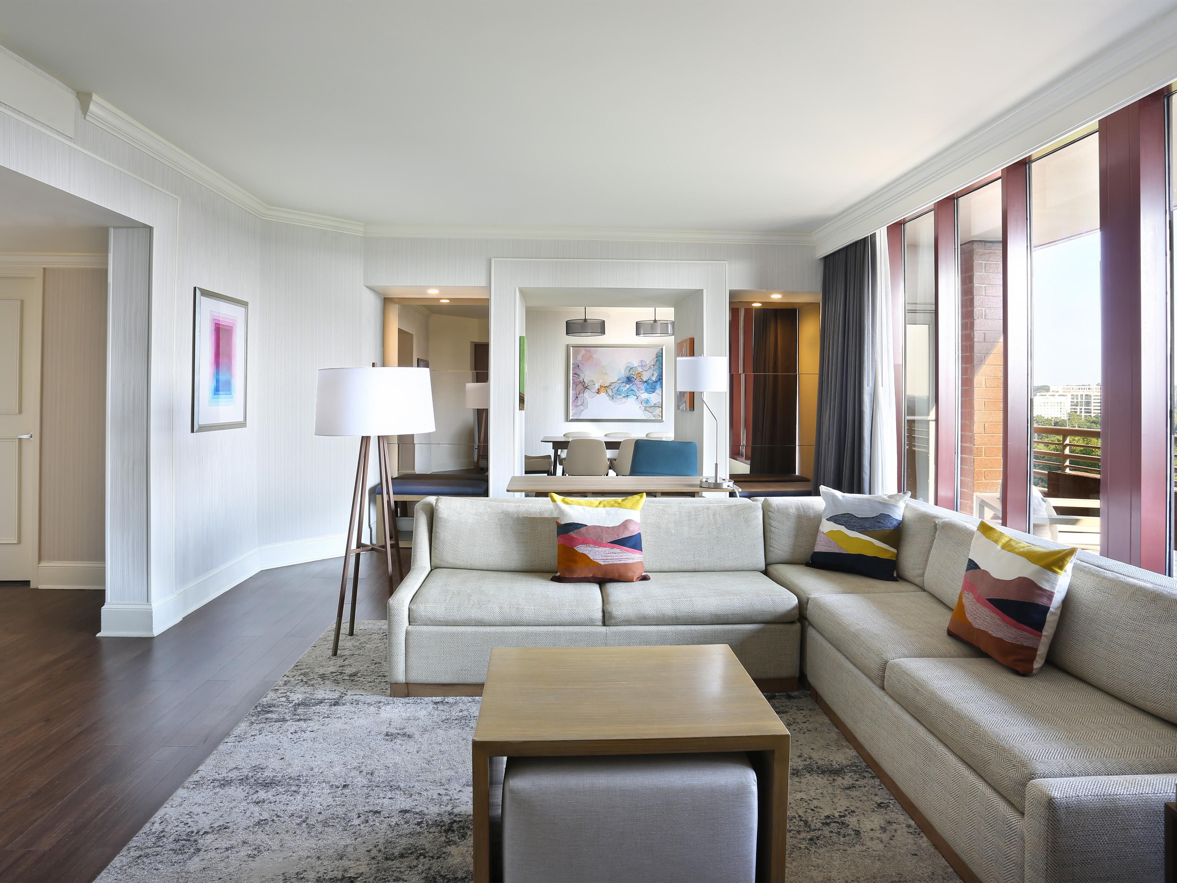 living room in suite