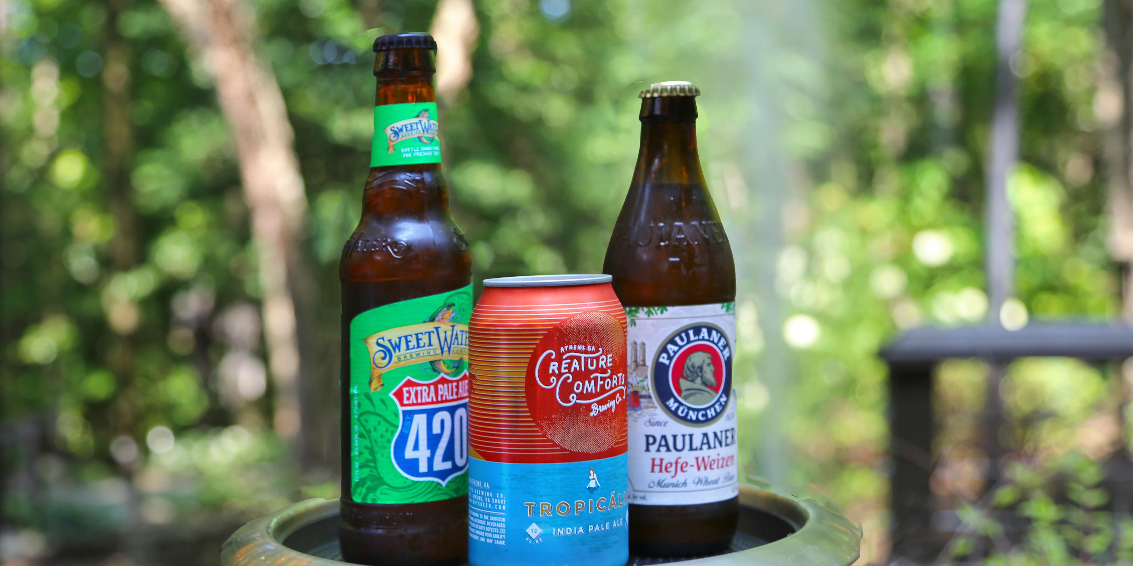 A variety of beers