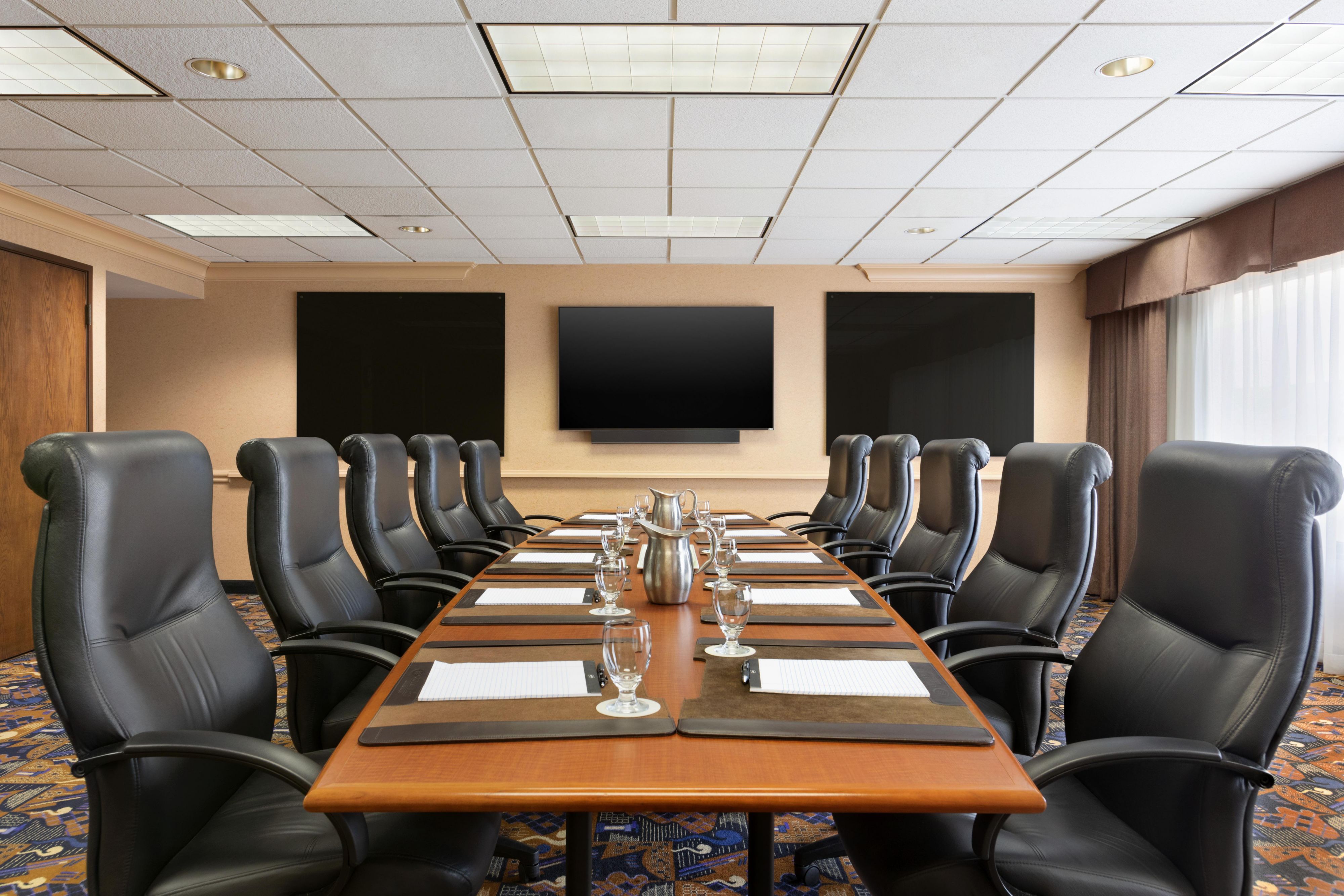 Our Boardroom is perfect for board meetings or small breakouts.