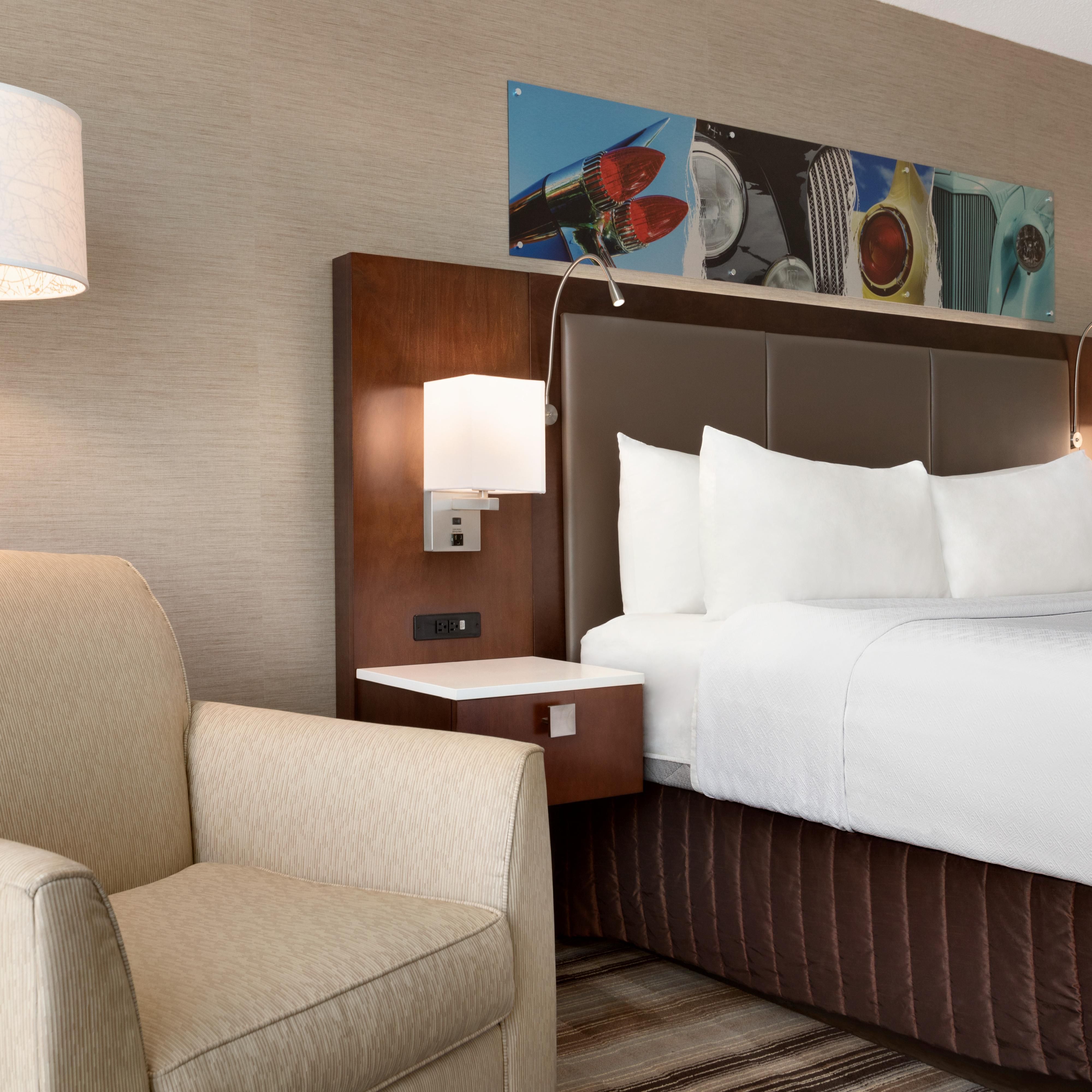 Enjoy updated furnishings and modern amenities in executive rooms.