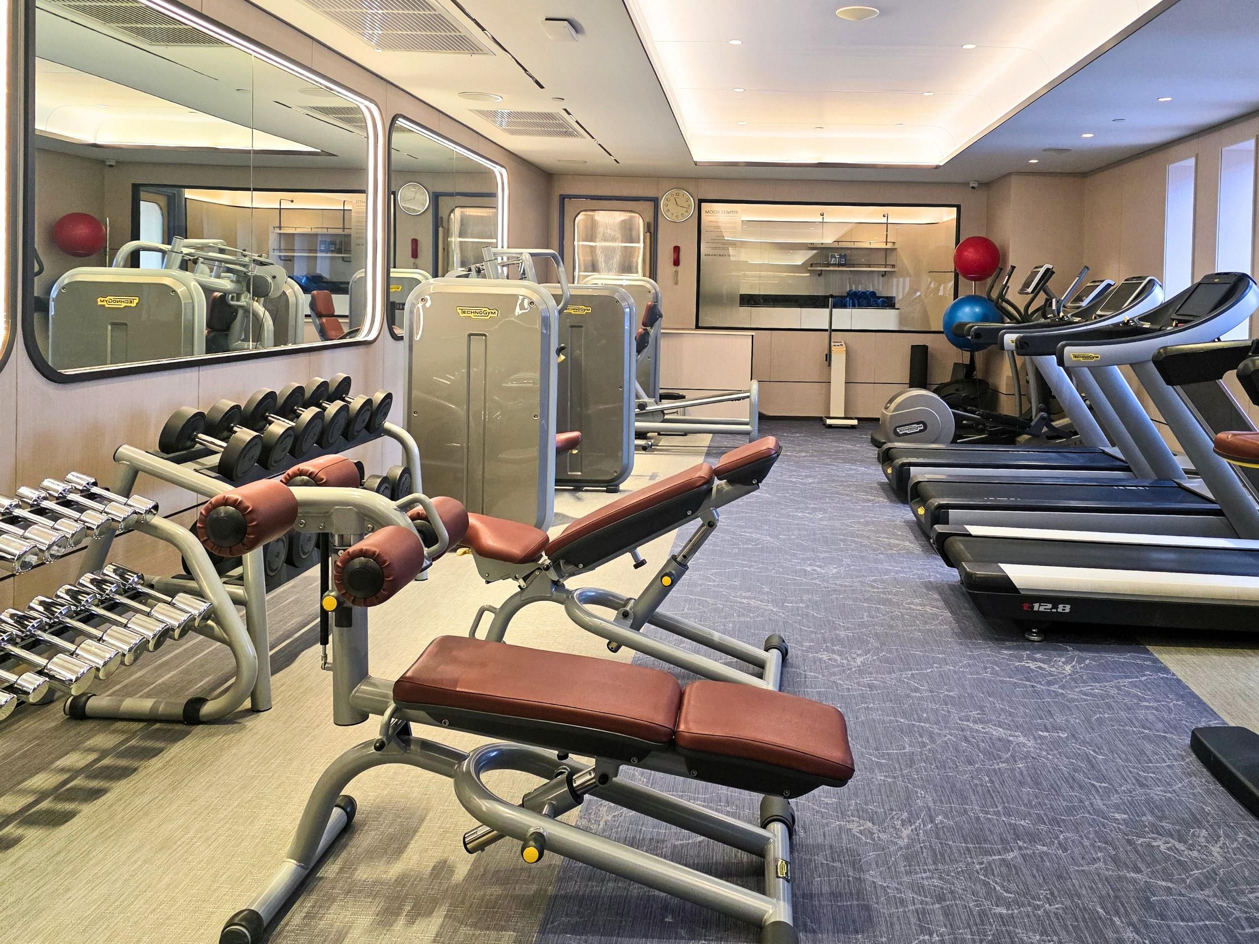 Our fully equipped Fitness Centre and sauna feature free weights, treadmills, stationary bikes, rowers, stair steppers, and more, designed to support your wellness journey.
Operating Hours: 6:00 AM – 10:00 PM