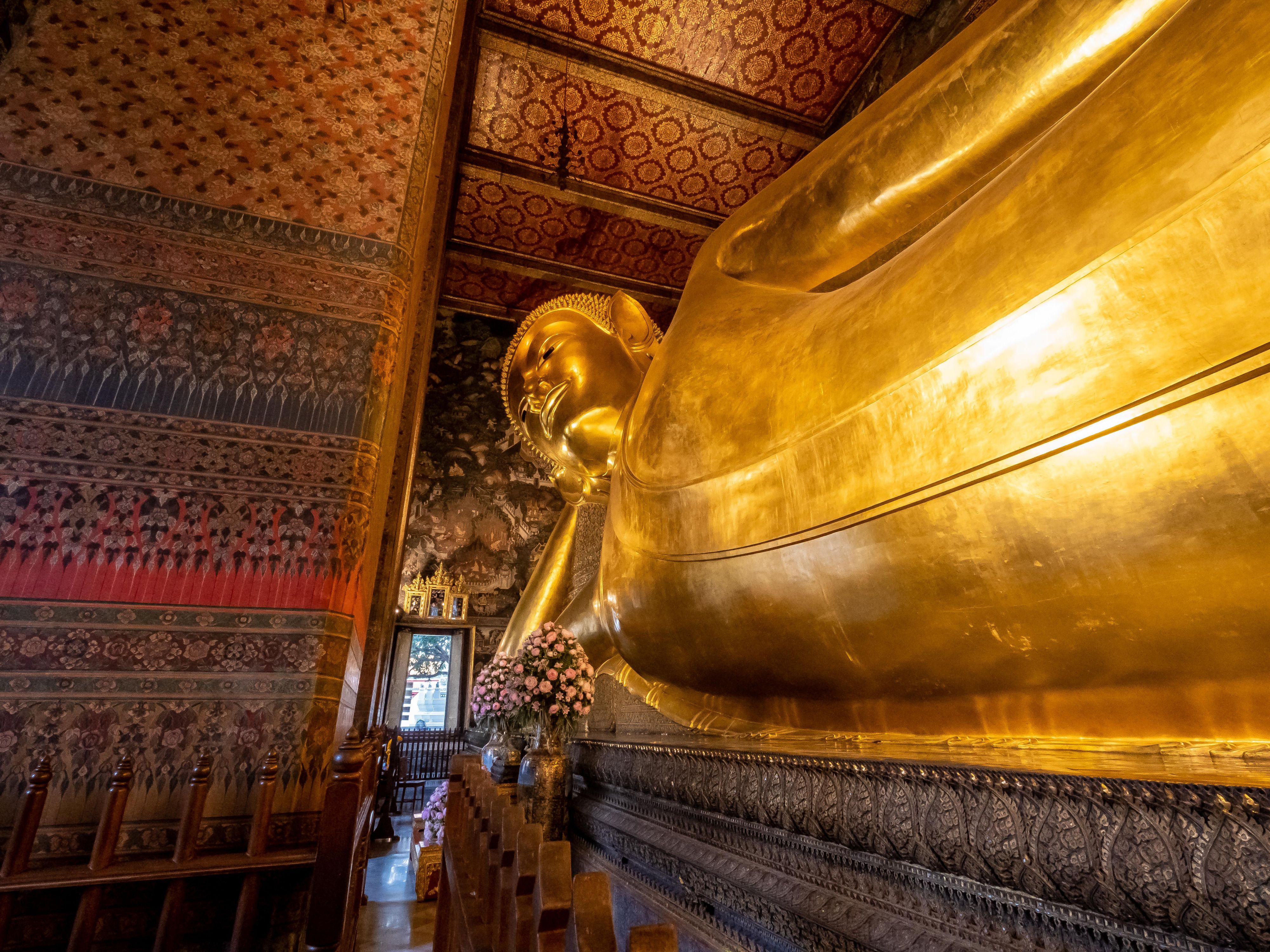Explore Wat Pho, home to the magnificent Reclining Buddha, one of Bangkok’s most iconic landmarks. This sacred temple features a 46-meter-long gold-plated Buddha and is a center of Thai massage and traditional medicine. Just a short ride away, it’s a must-visit cultural gem during your stay.