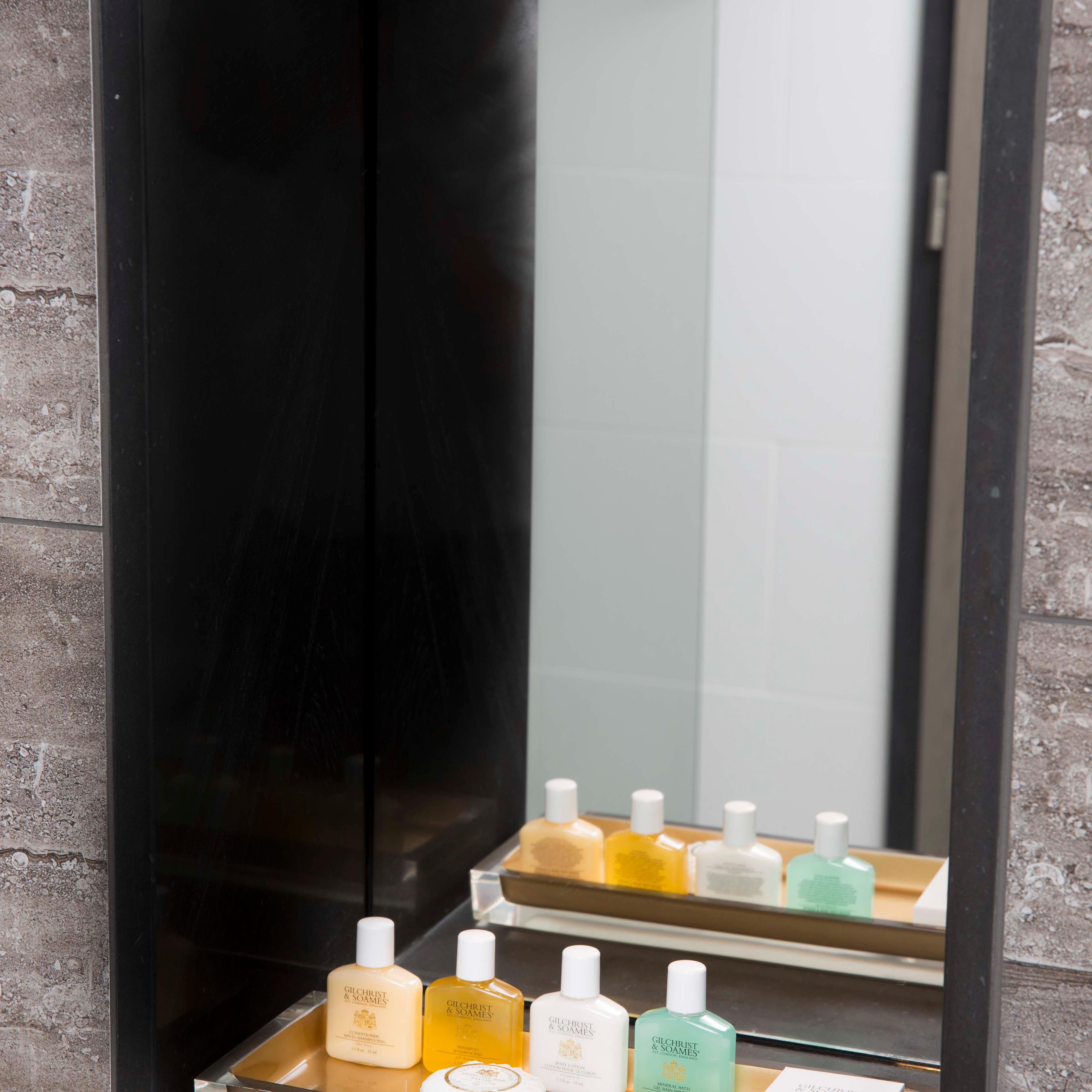 Enjoy a wide range of luxurious toiletries in our bathrooms.