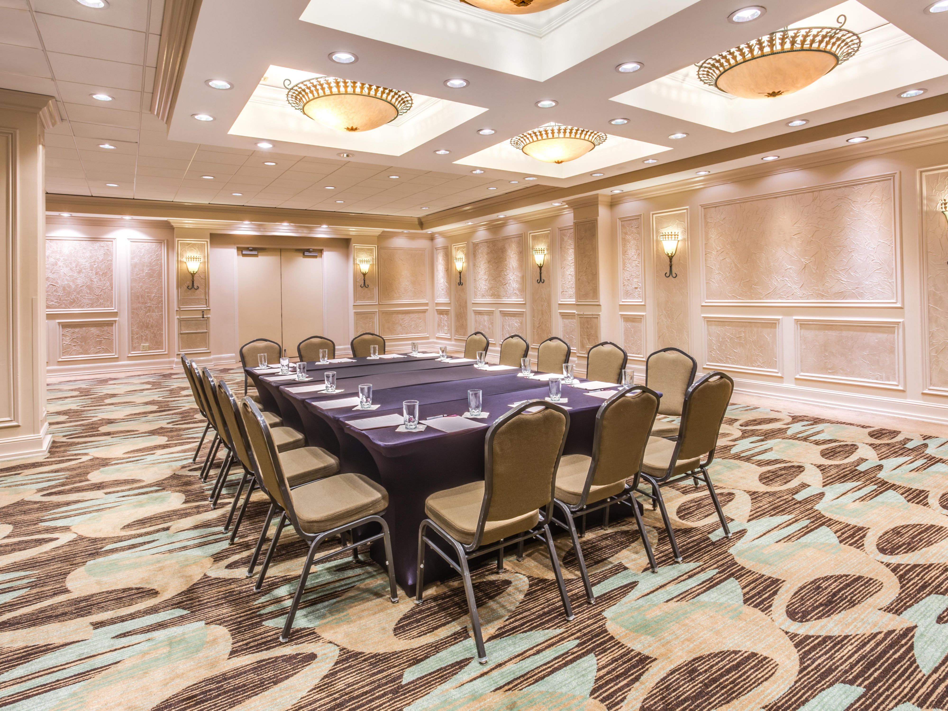 Whether you need one of our well-appointed conference rooms for a sales convention, board meeting or informal get-together with associates, your success is our passion. We understand all that goes into hosting and planning a meeting. A dedicated point of contact will work with you to ensure every detail goes smoothly, from start to finish.  