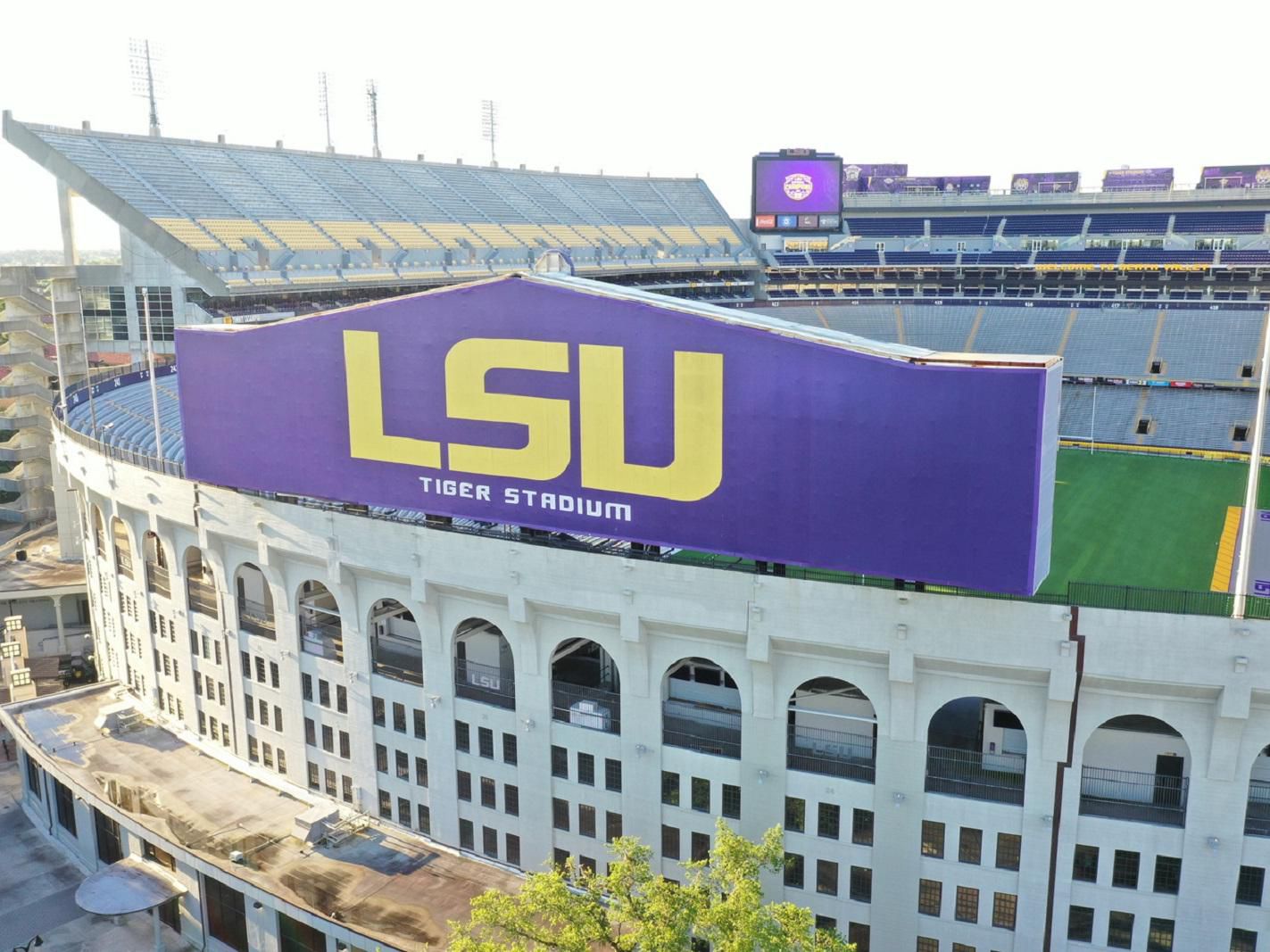 football stadium at LSU