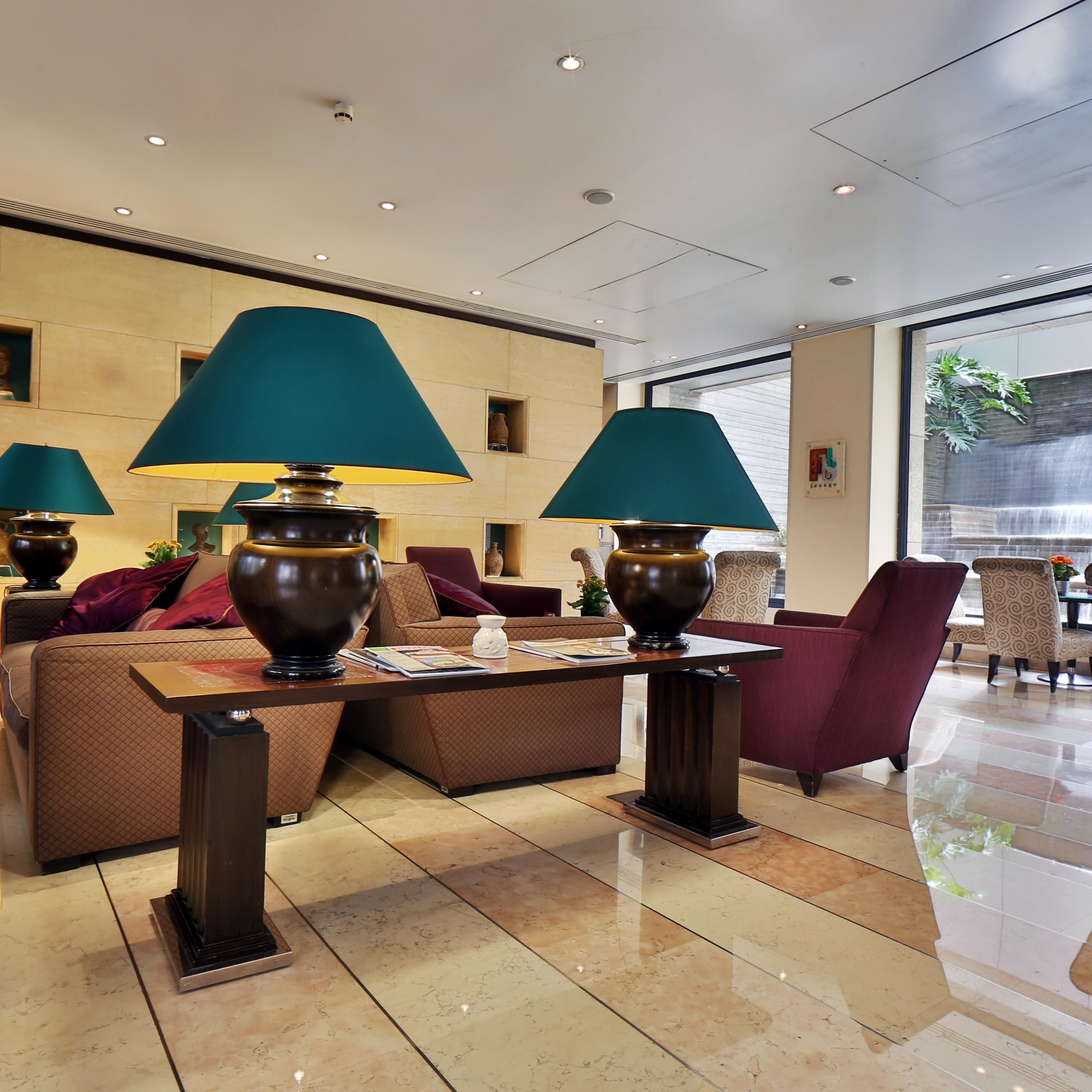 Enjoy your time at the lobby lounge with a private seating area