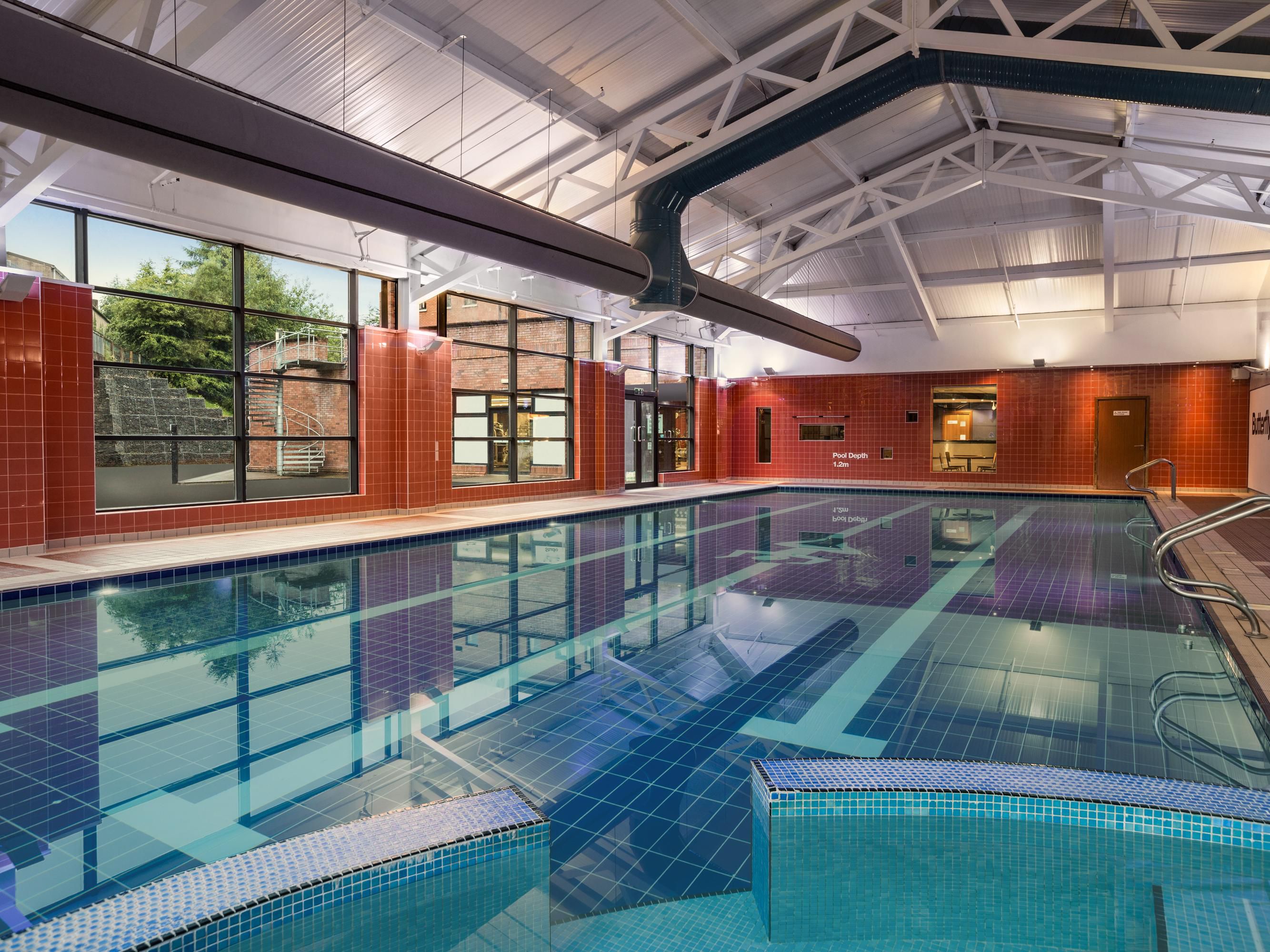 Bodyscape -Our state-of-the-art gym has over 70 pieces of equipment and daily classes available to book.  We have a 20m swimming pool, bubble spa, sauna and steam room, perfect for our guests to keep fit and relax.
We have a CryoSpa which guests can use from £10 per session.
For more information, contact the hotel at 028 90923500