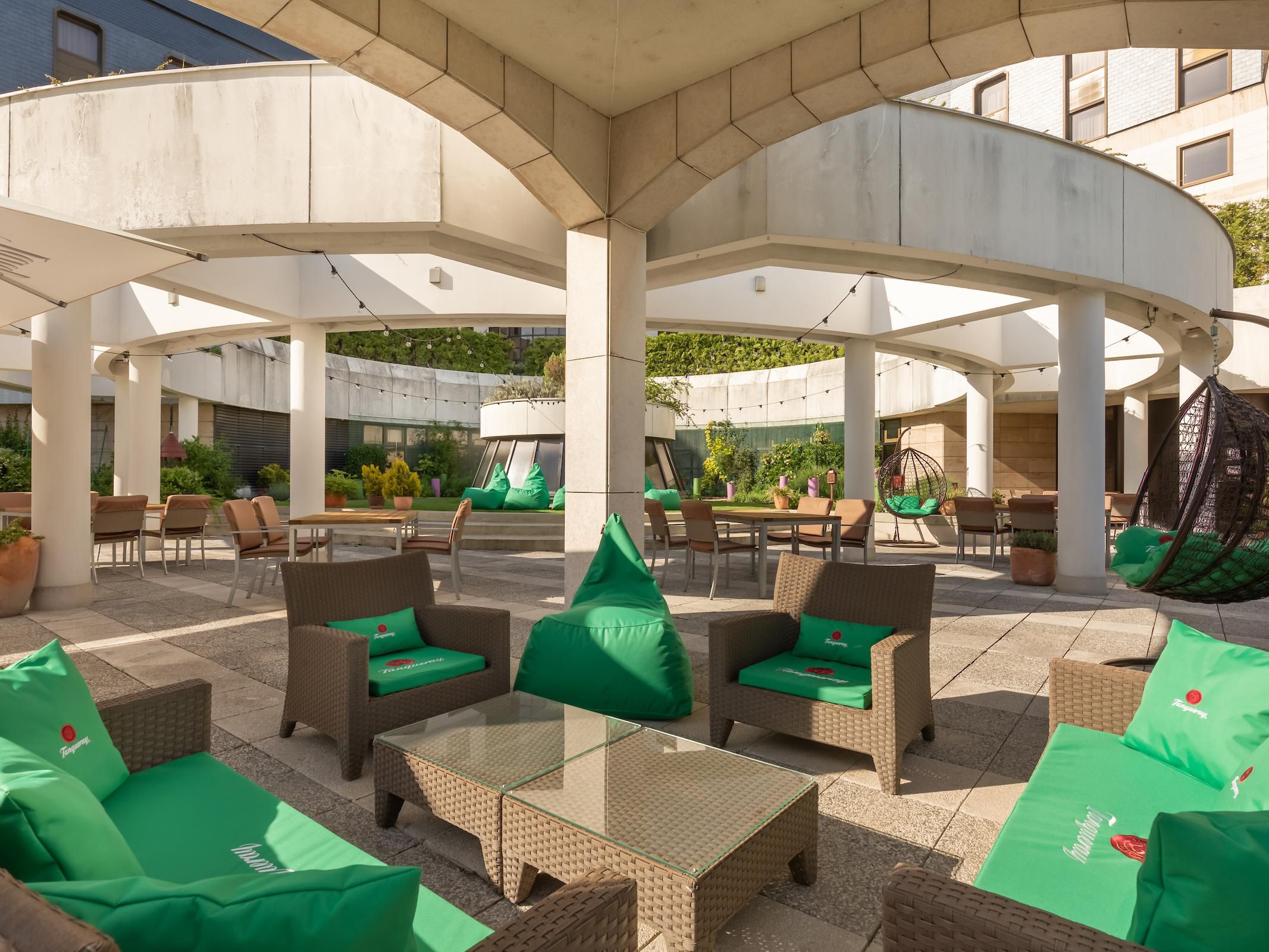 The summer terrace with an herb garden is a unique place in the historic center of Bratislava to enjoy refreshing cocktails or as an excellent background for summer events during the summer season.
