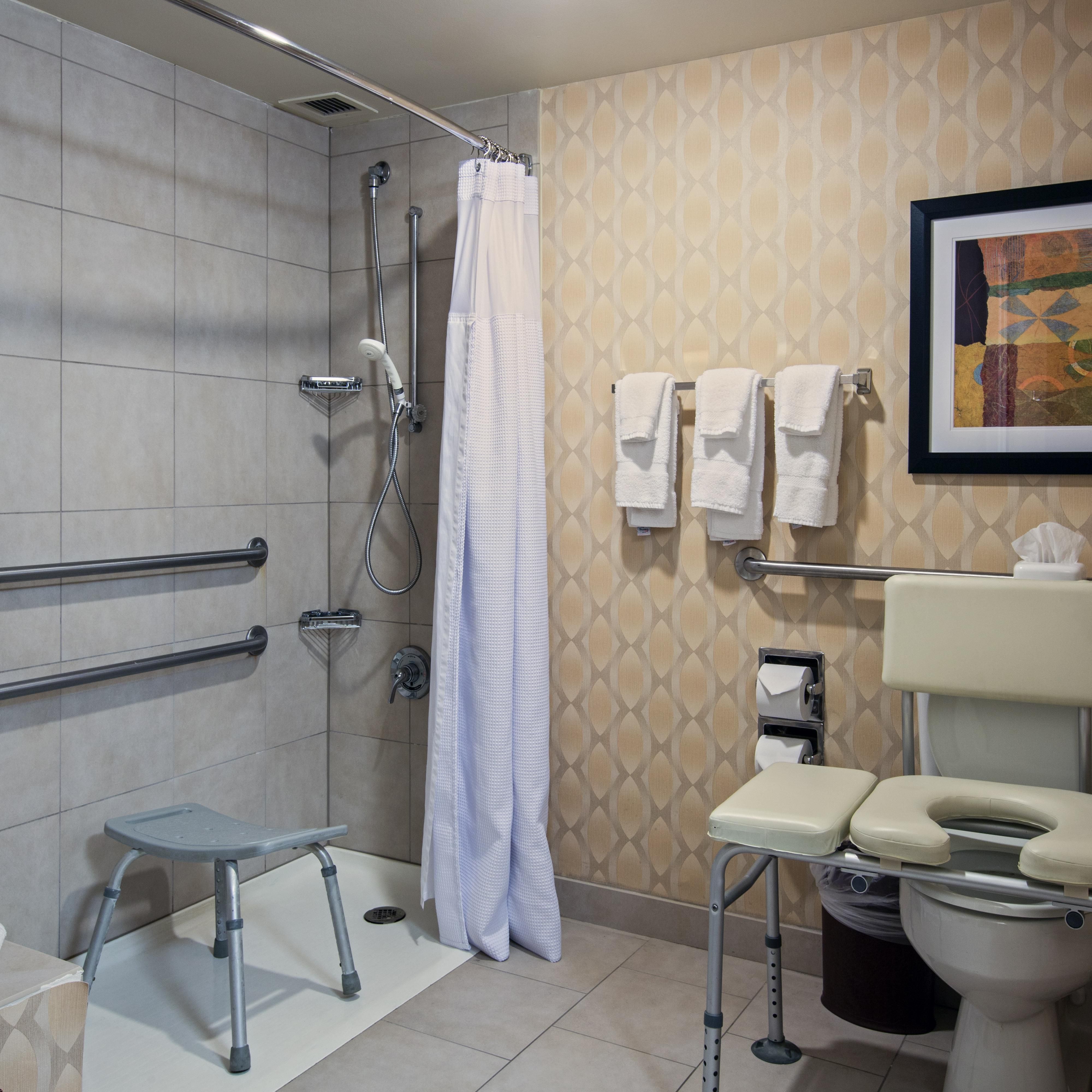 ADA Guest Bath with Roll-In Shower