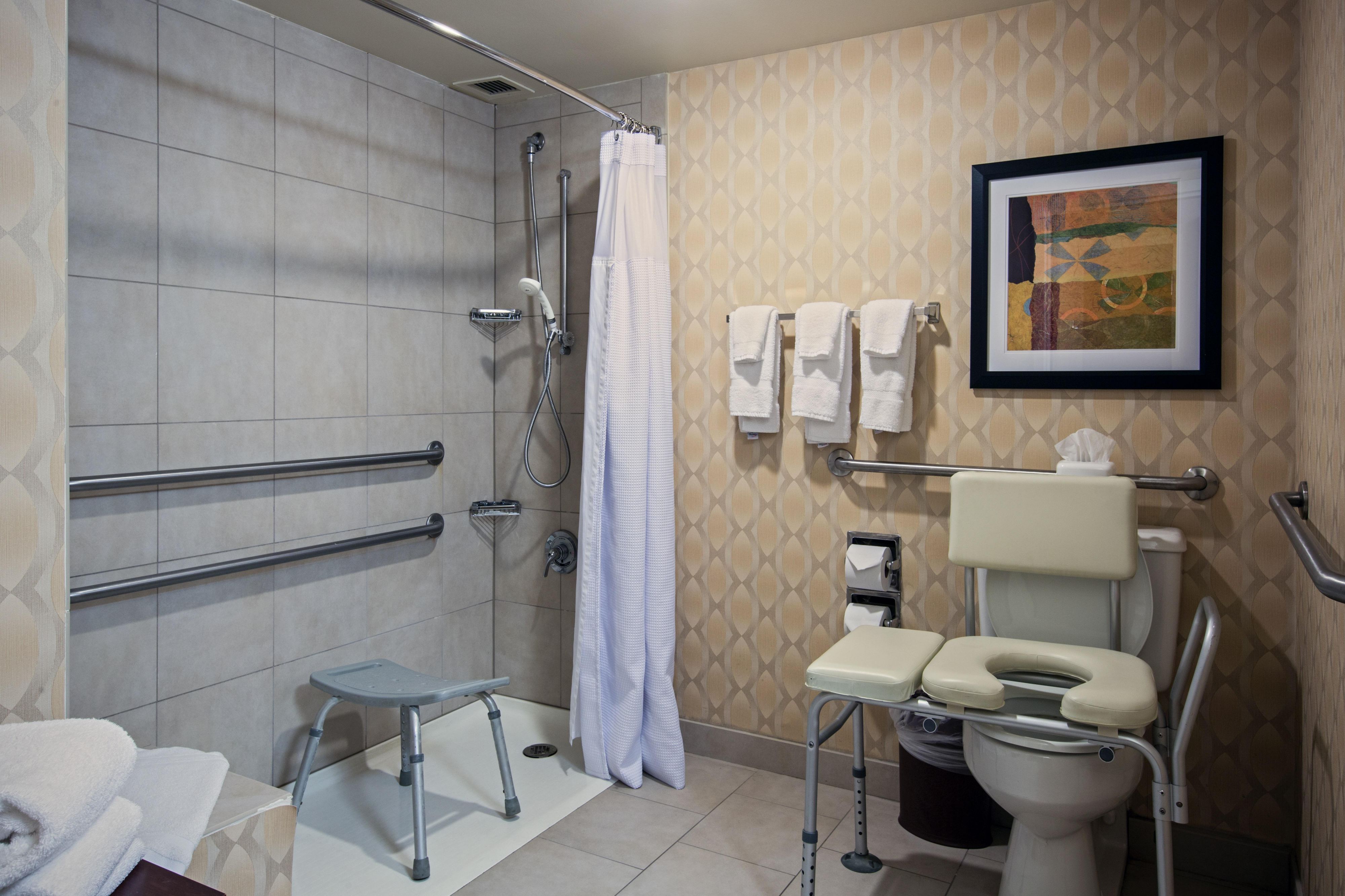 ADA Guest Bath with Roll-In Shower