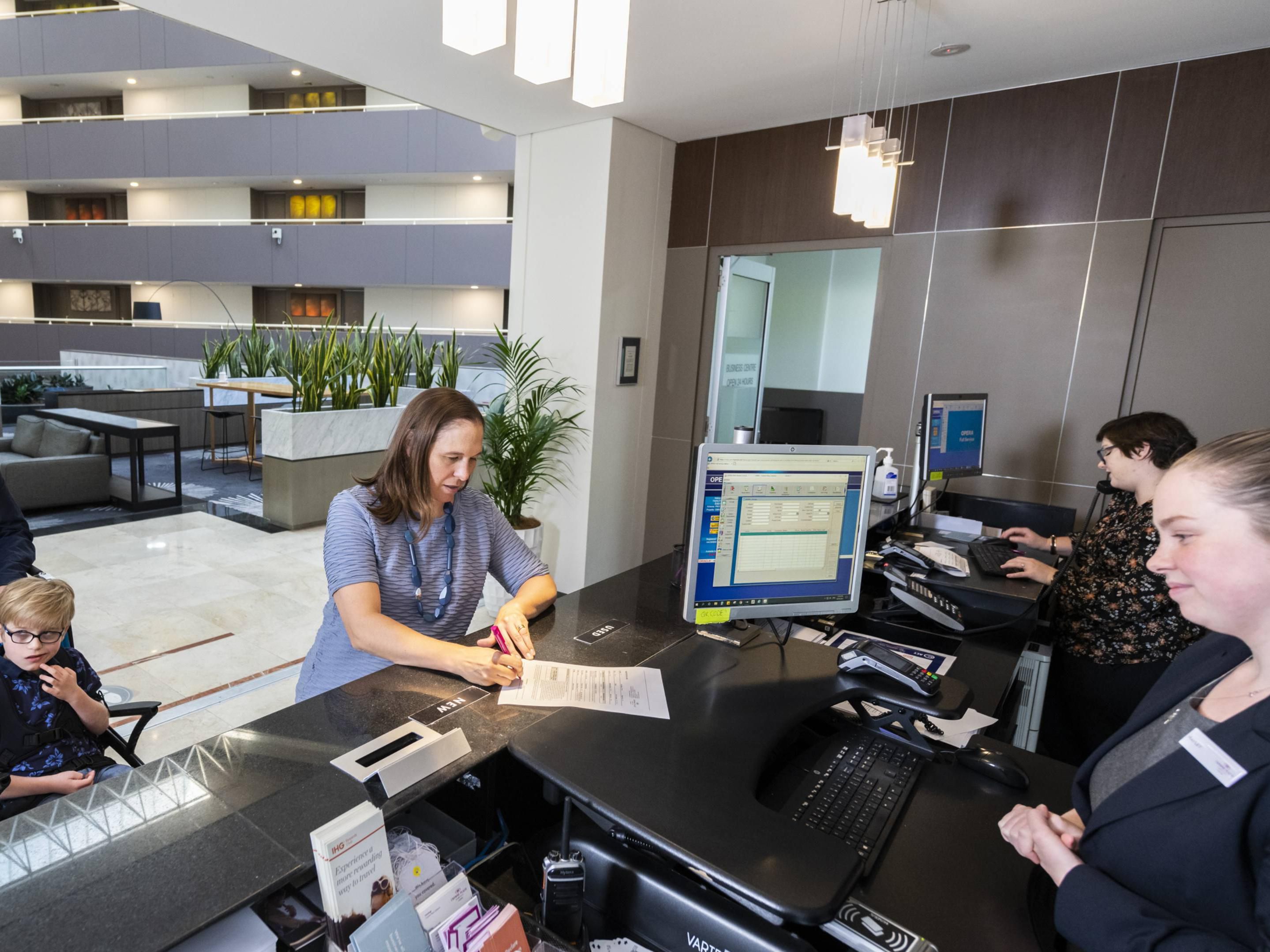 Crowne Plaza has accessible rooms, spaces, and services that are available to guests with mobility issues
Disabled Parking is available.

Emergency hearing deaf guards are available on request.

There is unobstructed and level/ramp access to the hotel's front entrance.
