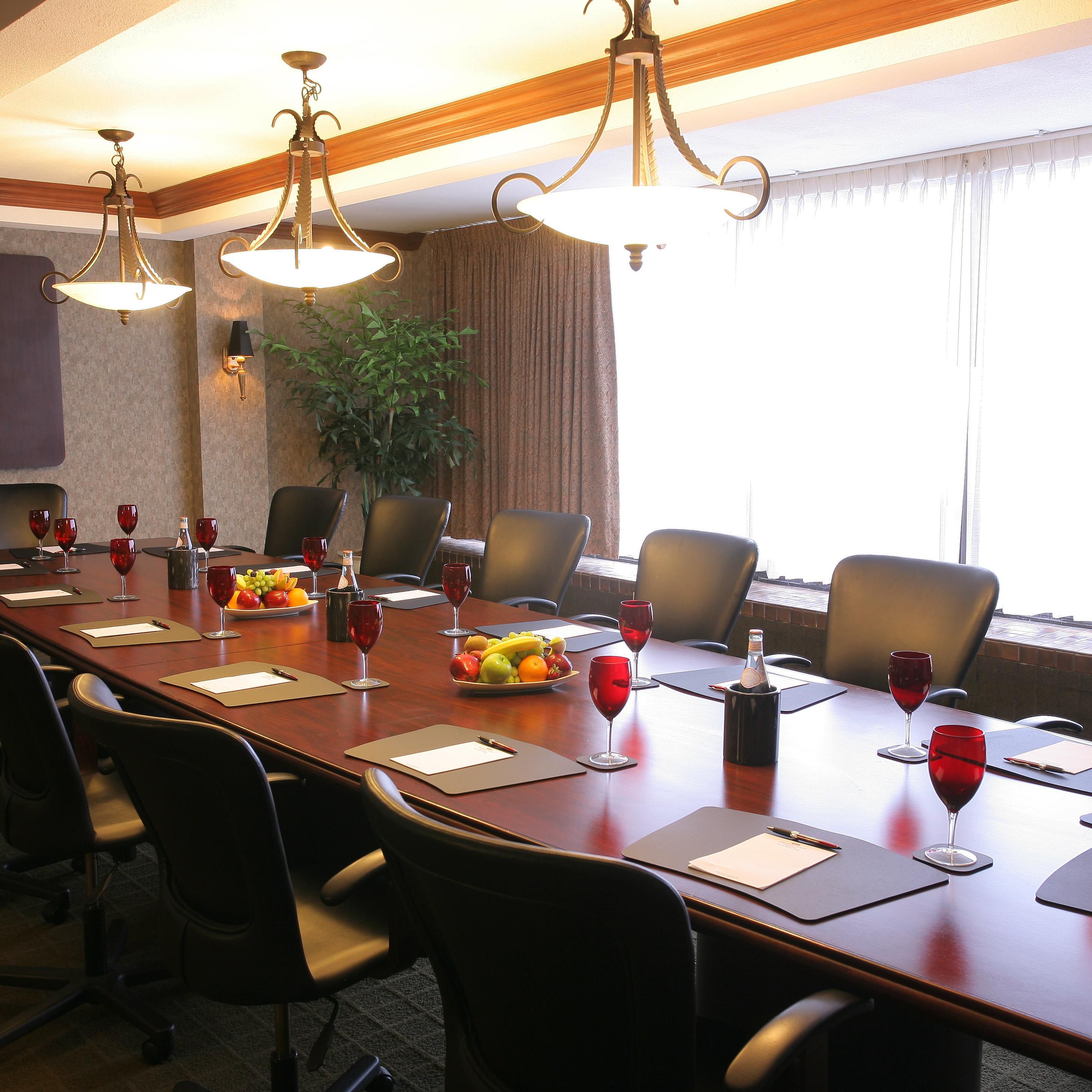 Executive Boardroom with seating up to 16 for your next meeting