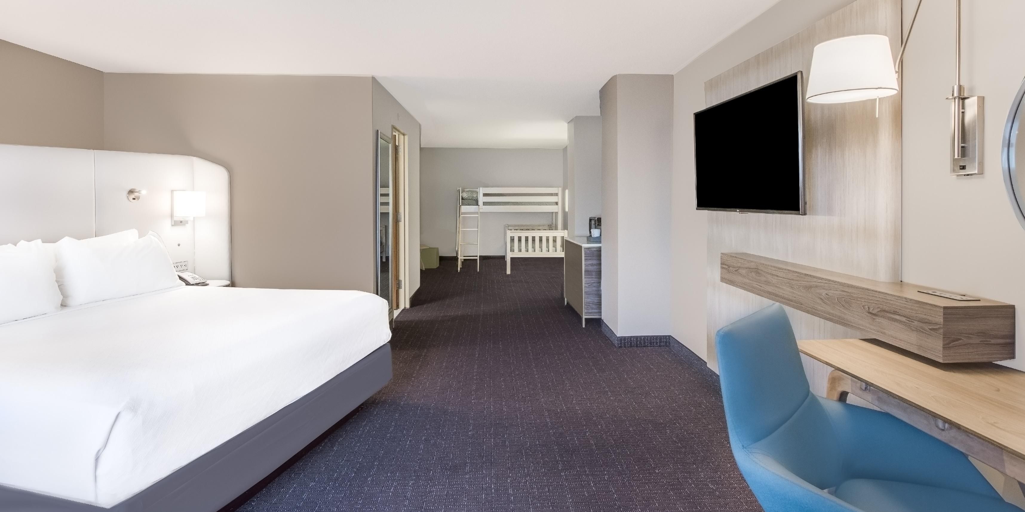 Enjoy our rooms with a bunkbed included.