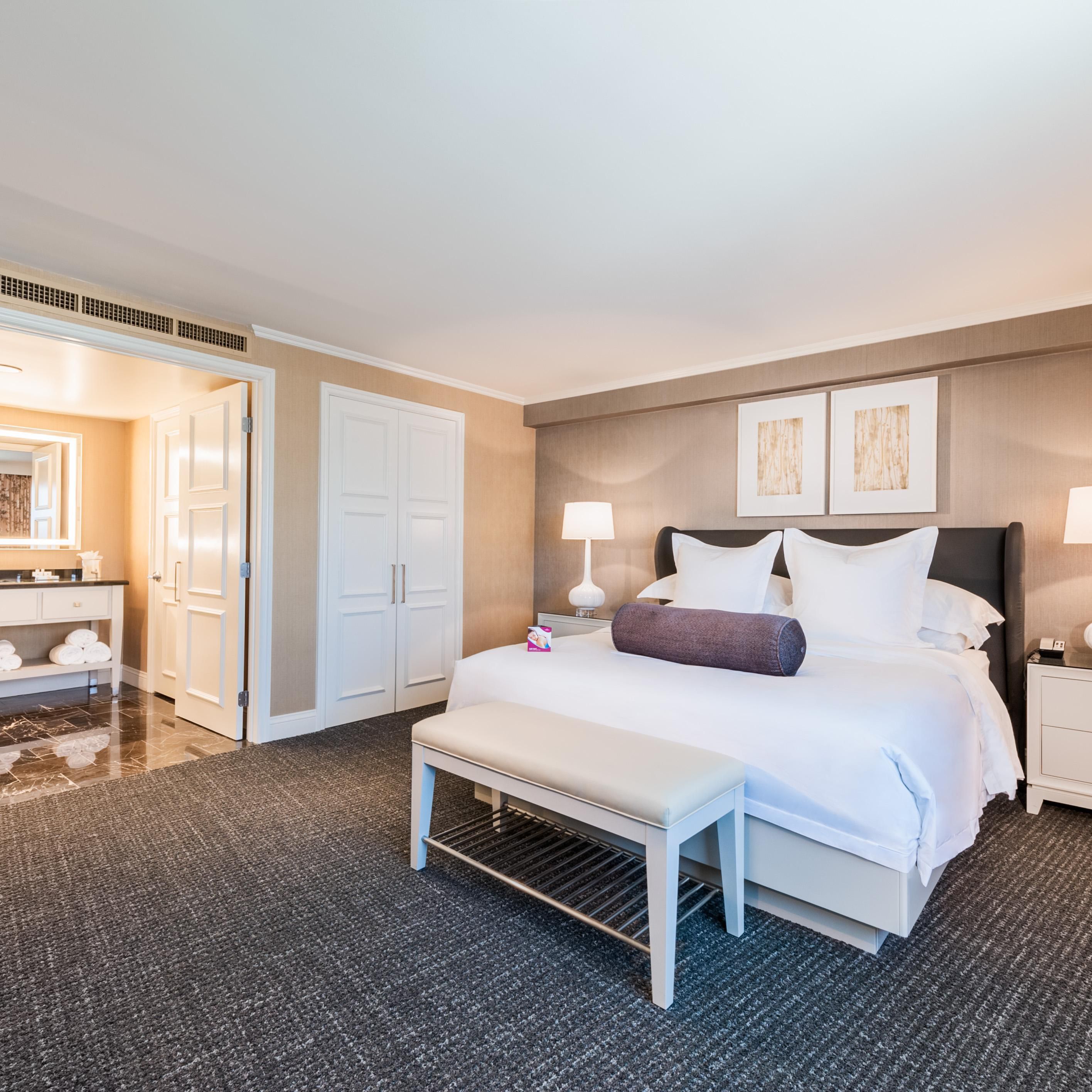 Style and comfort are the effects of our 2 room king suite