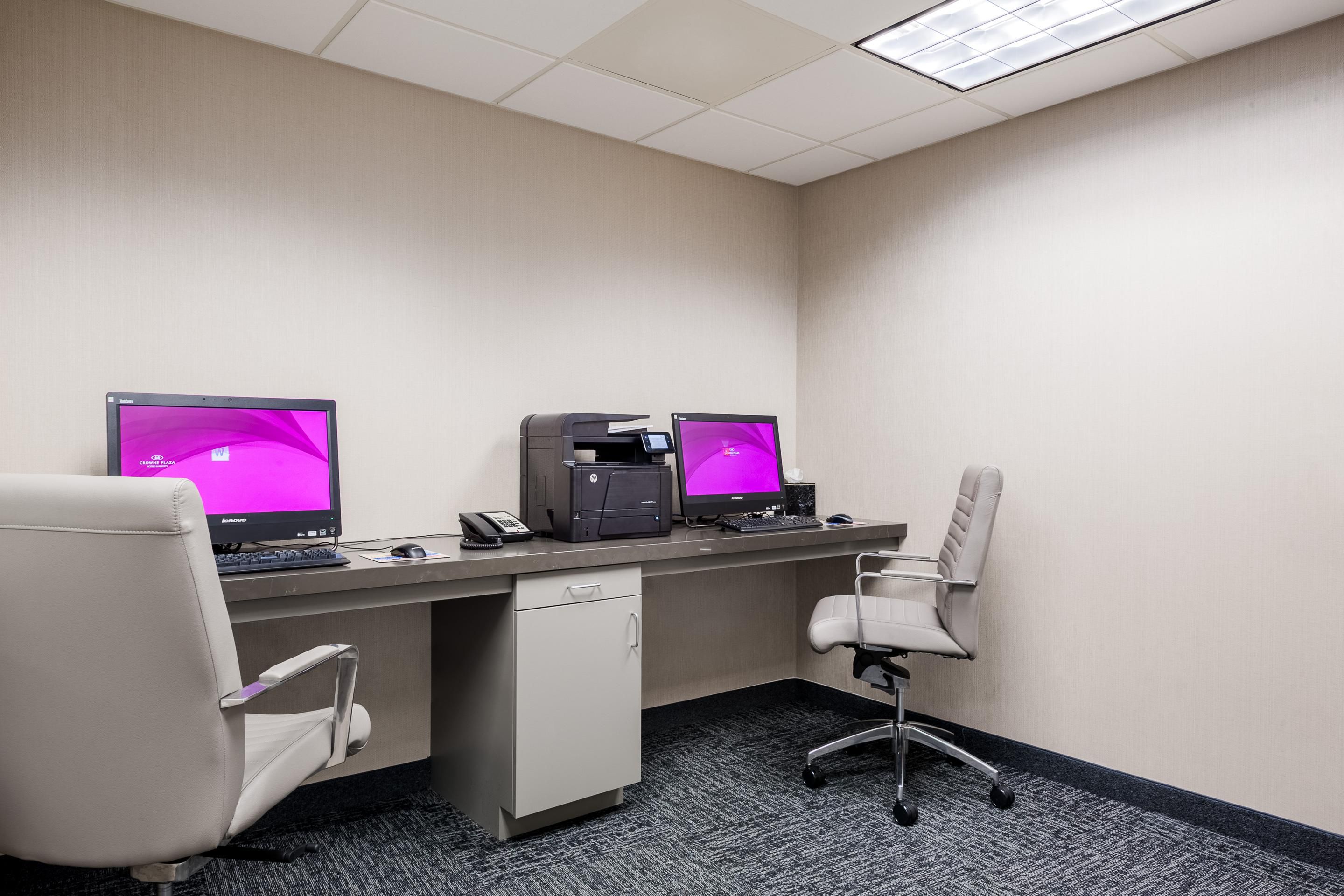 Stay connected with computers and more in our new business center