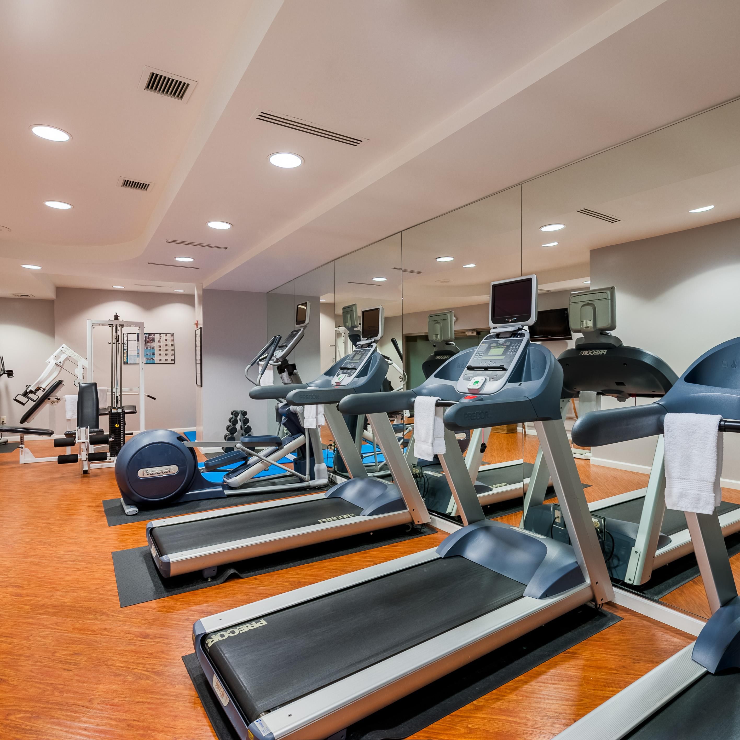 Enjoy a vigorous workout in our fully equipped fitness center