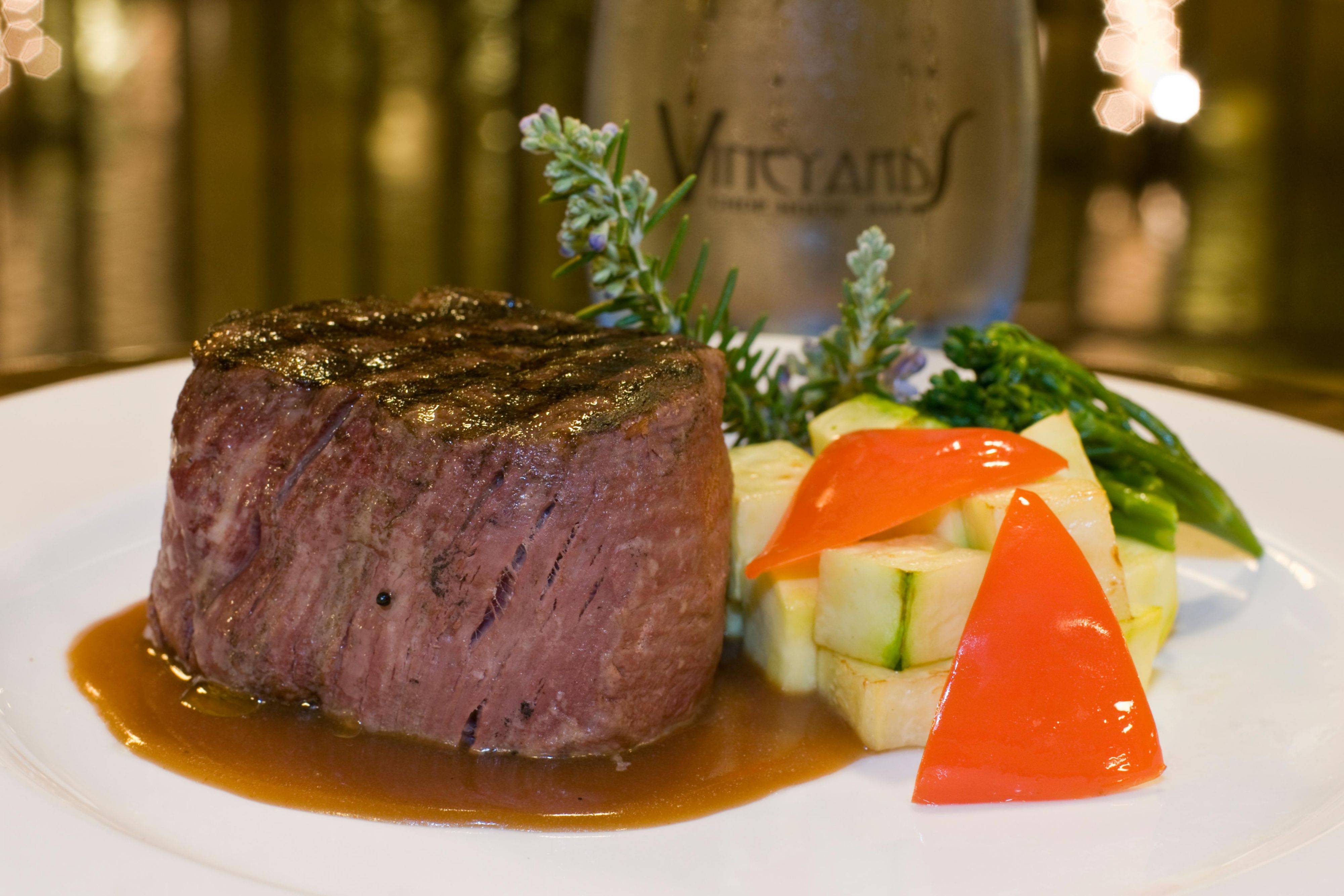 Indulge with delectable steak entrée
