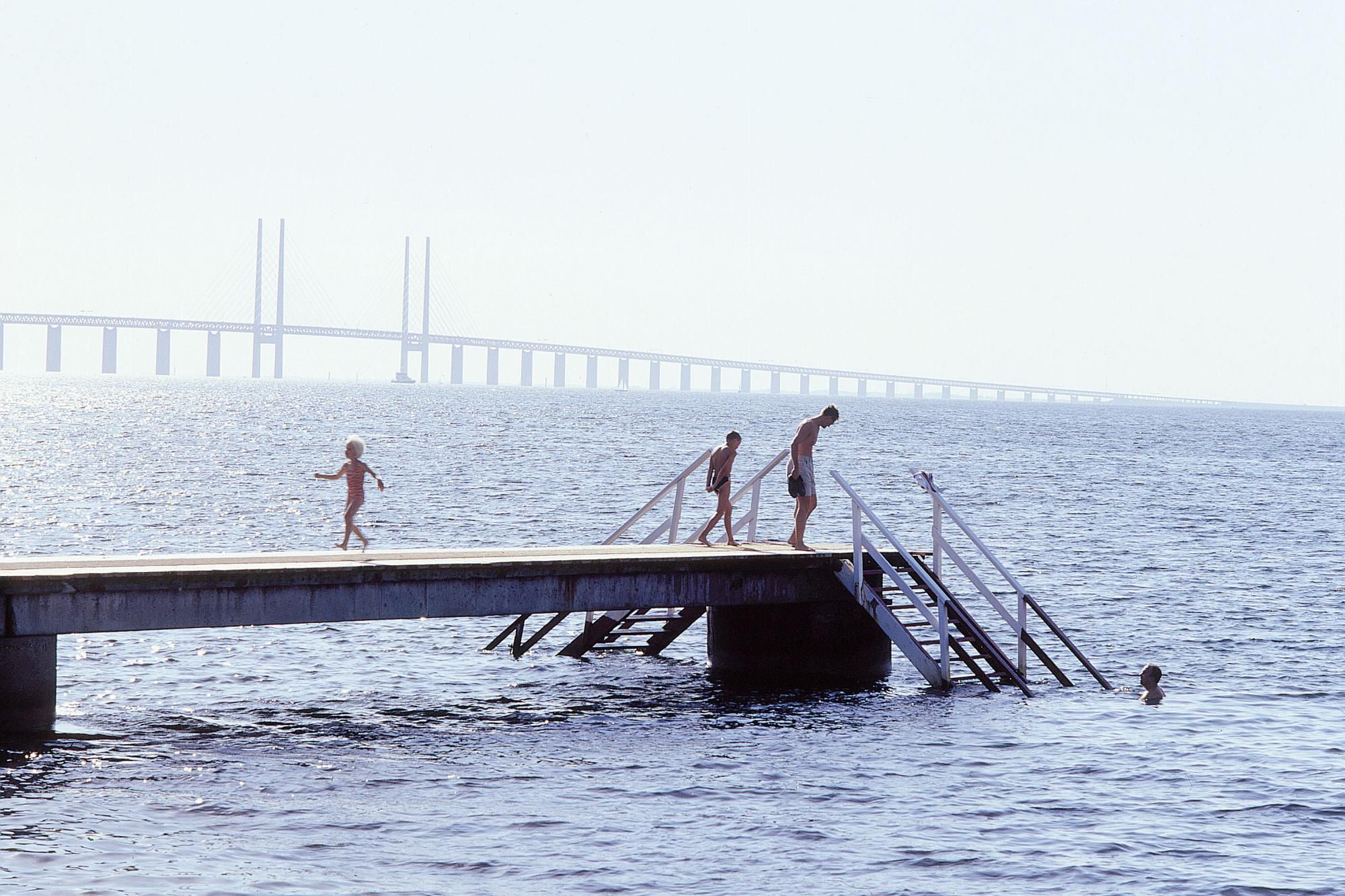 Jump in for a swim with the Oresundsbridge in the background