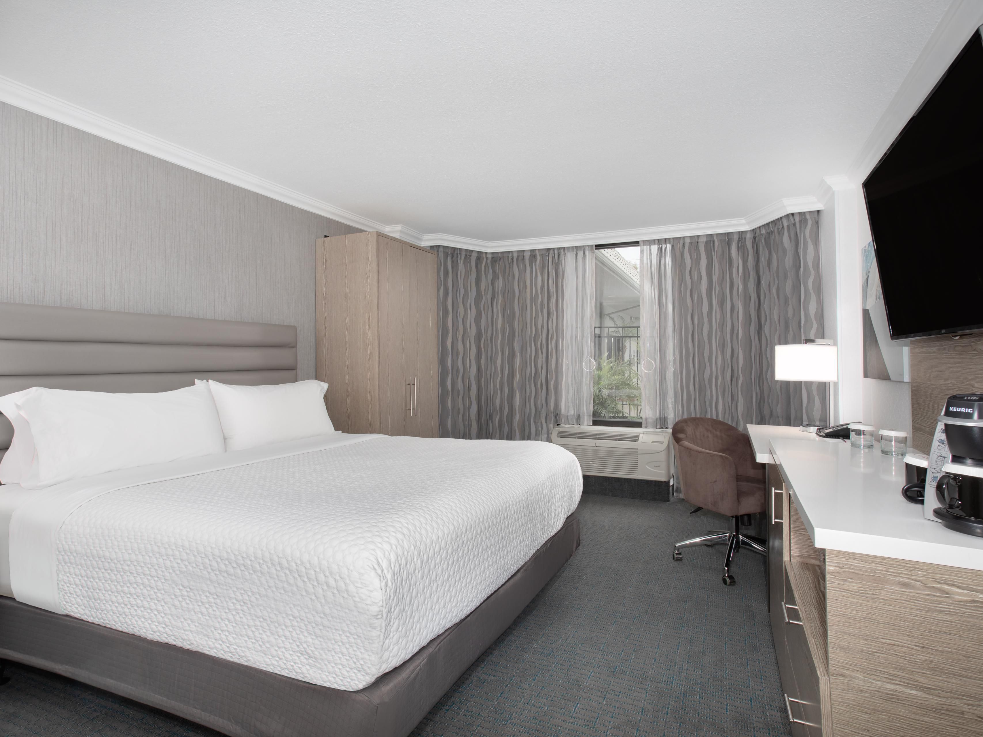 Stay seamlessly connected with our complimentary high-speed Wi-Fi, ensuring you're always in touch. Our stylish rooms provide an ergonomic workspace, offering the perfect environment to be productive and relaxed during your stay. Whether you're on a business trip or enjoying some downtime, we've got your connectivity and comfort covered.