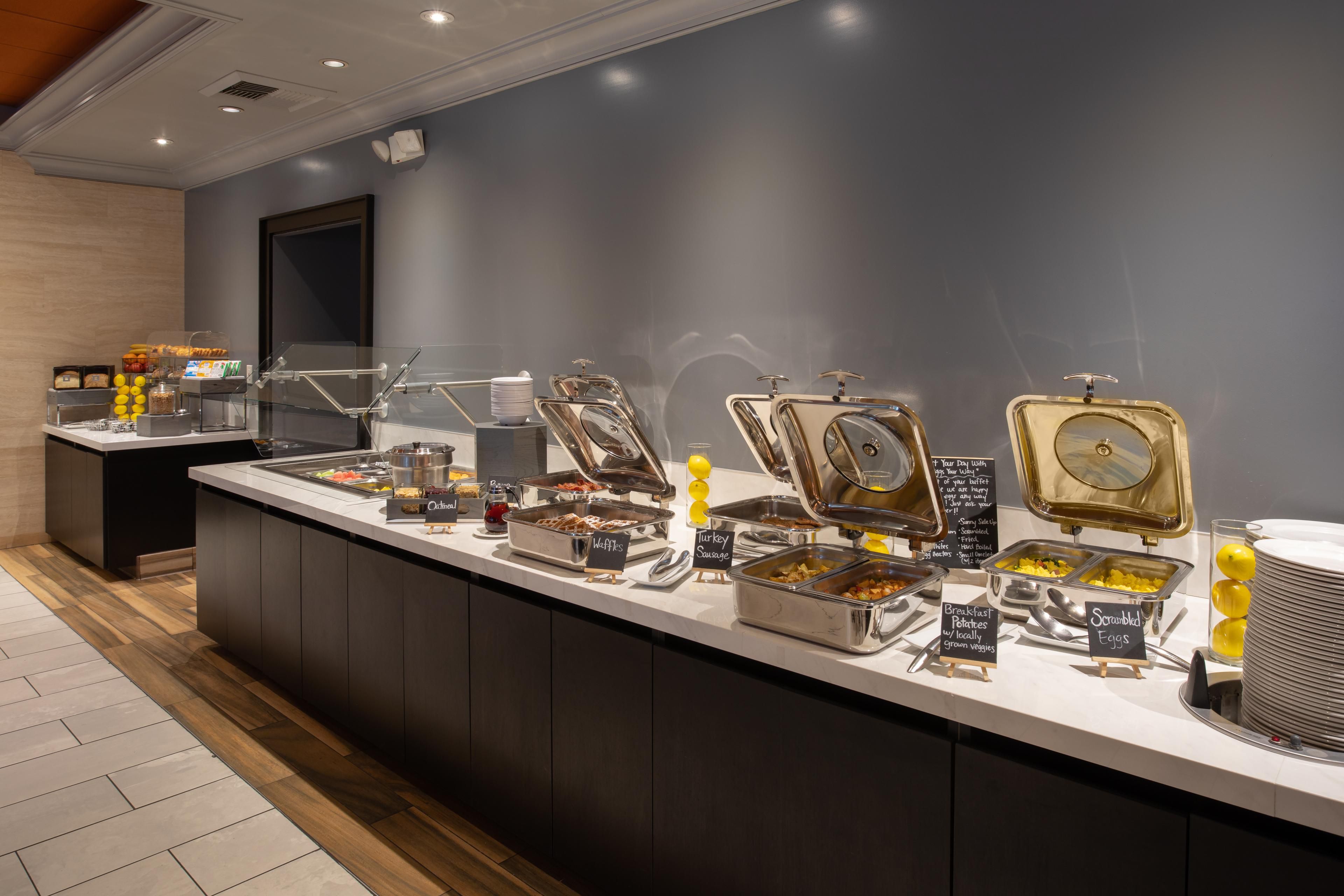 Indulge in the wide selection of food in our Breakfast Bar.