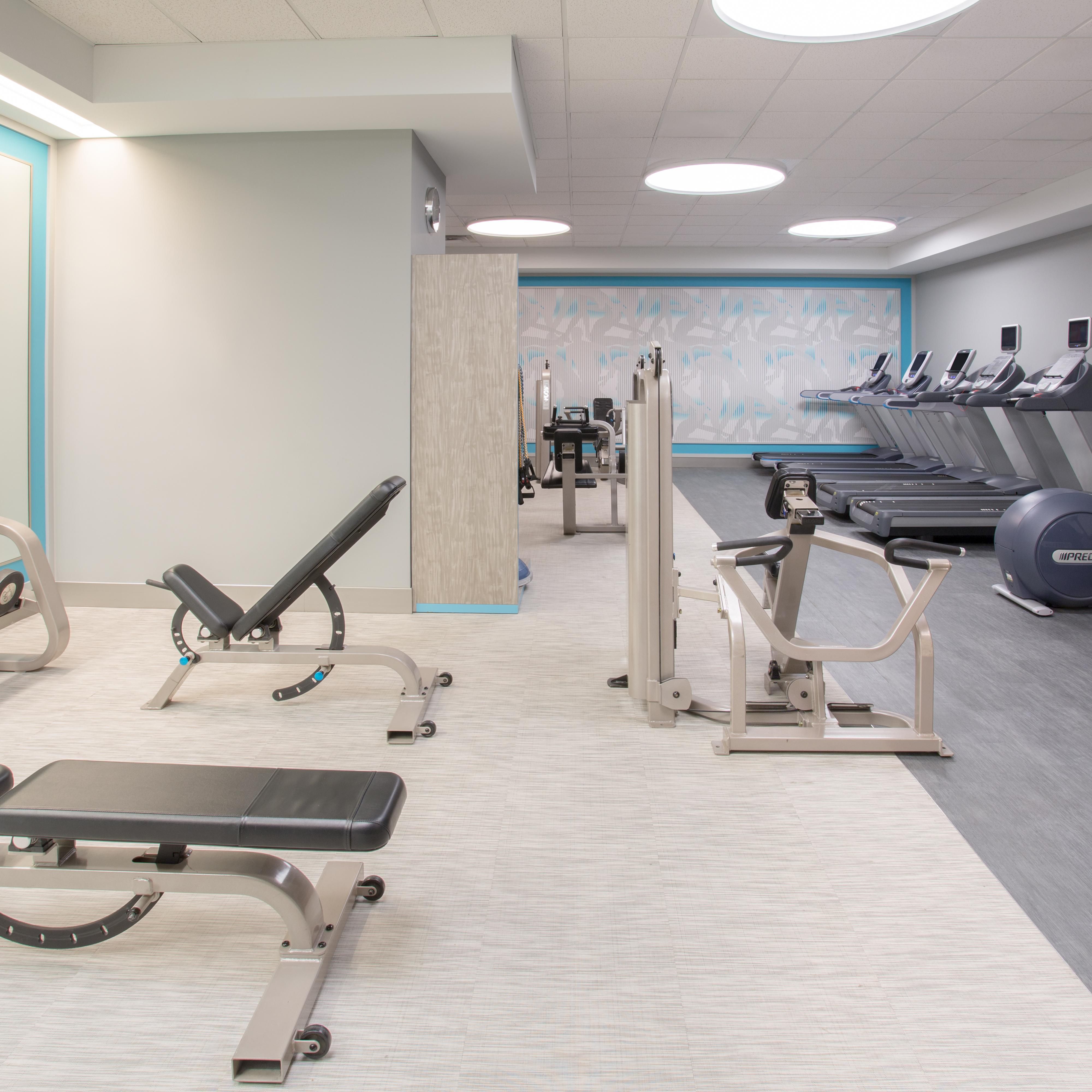 Work up a sweat in the Fitness Center.
